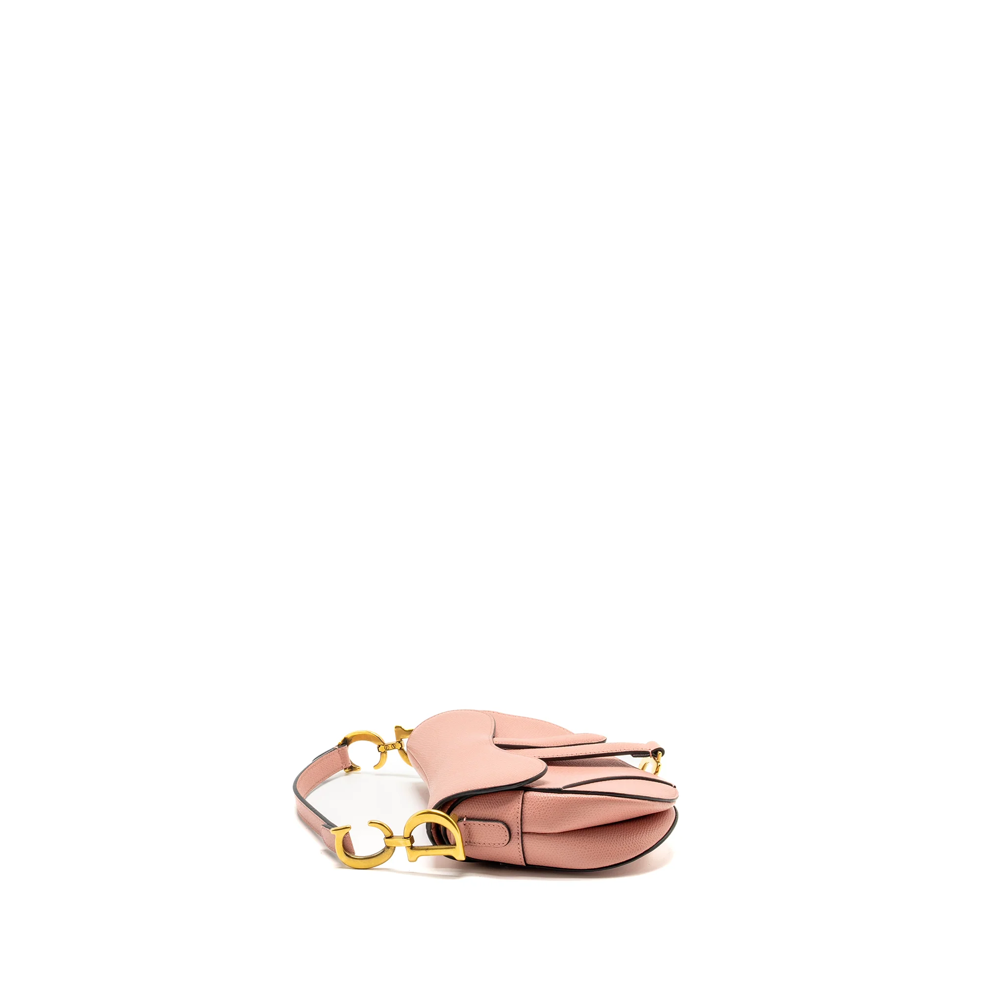 Dior Mini Saddle Bag Grained Calfskin Pink GHW - Image 3