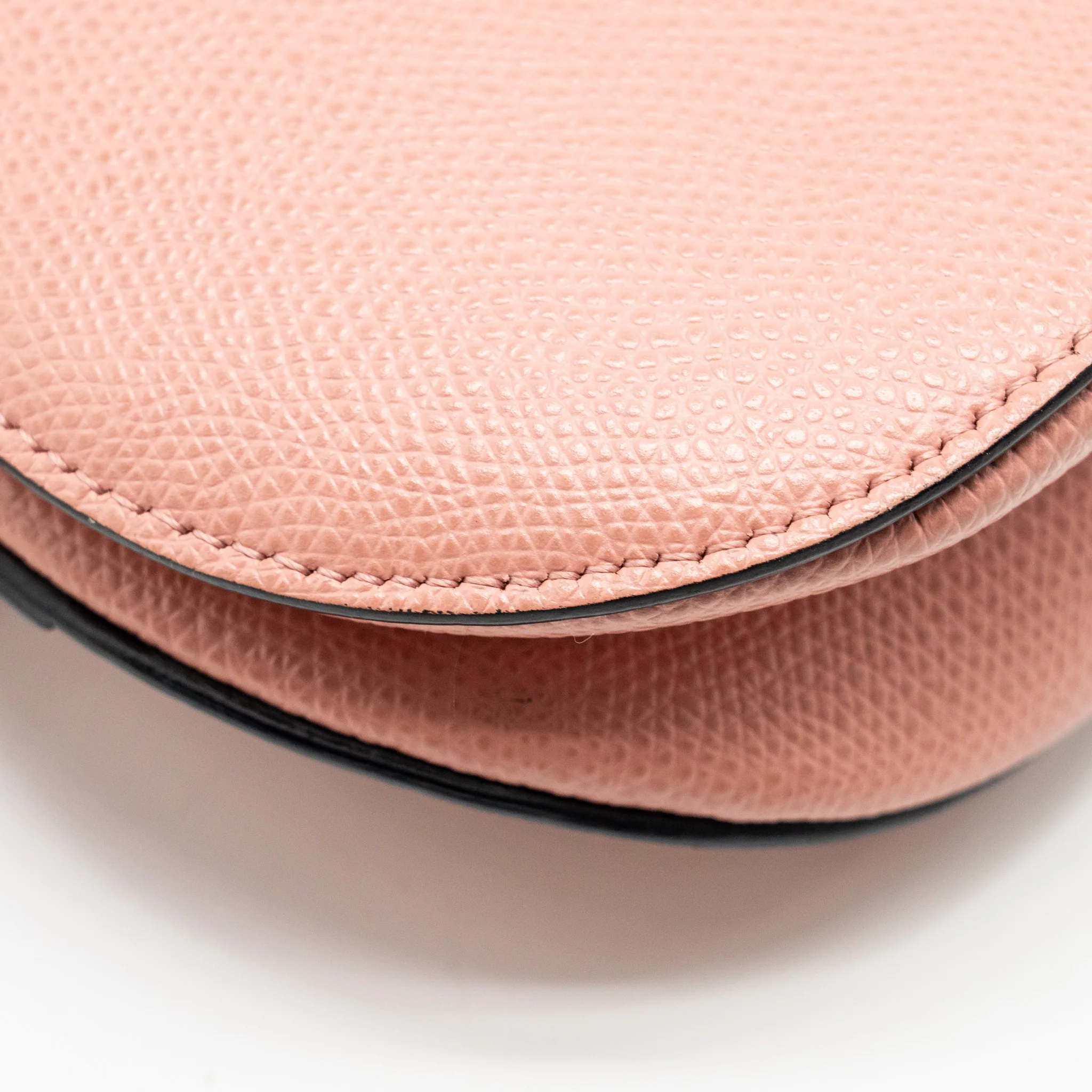 Dior Mini Saddle Bag Grained Calfskin Pink GHW - Image 9