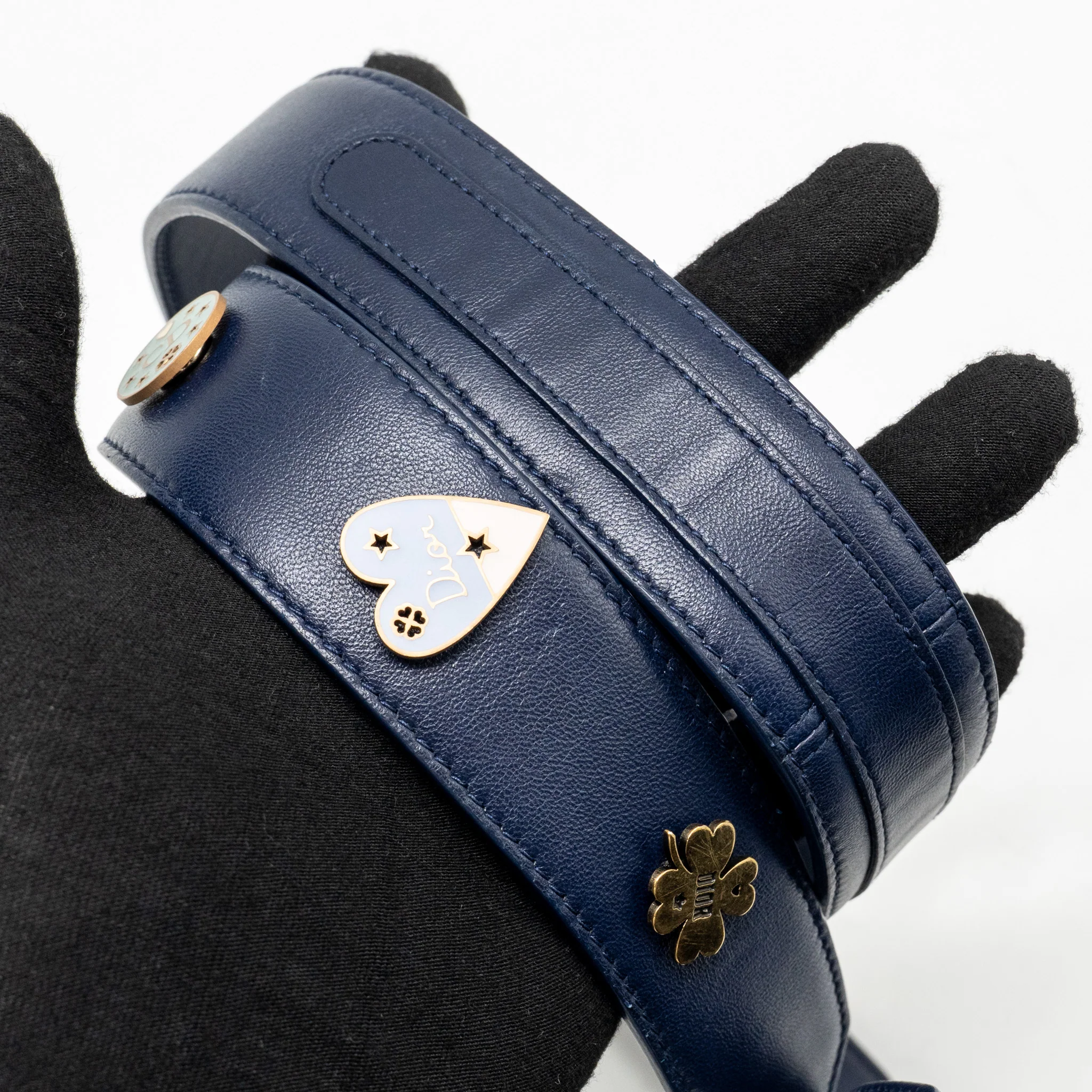 Dior My ABC Small Lady Dior Lambskin Dark Blue LGHW - Image 18