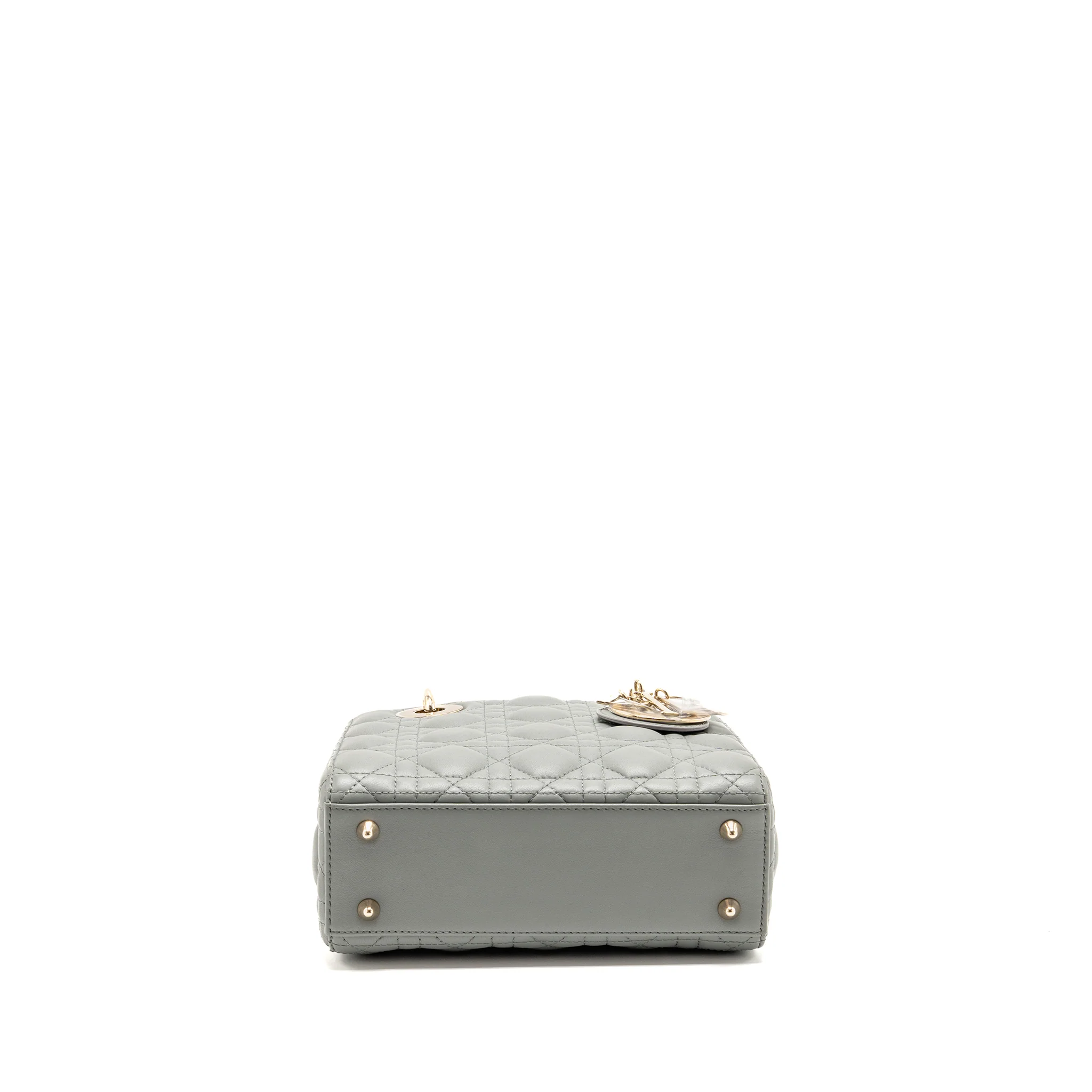 Dior My ABCDior Small Lady Dior Lambskin Stone Grey LGHW - Image 5