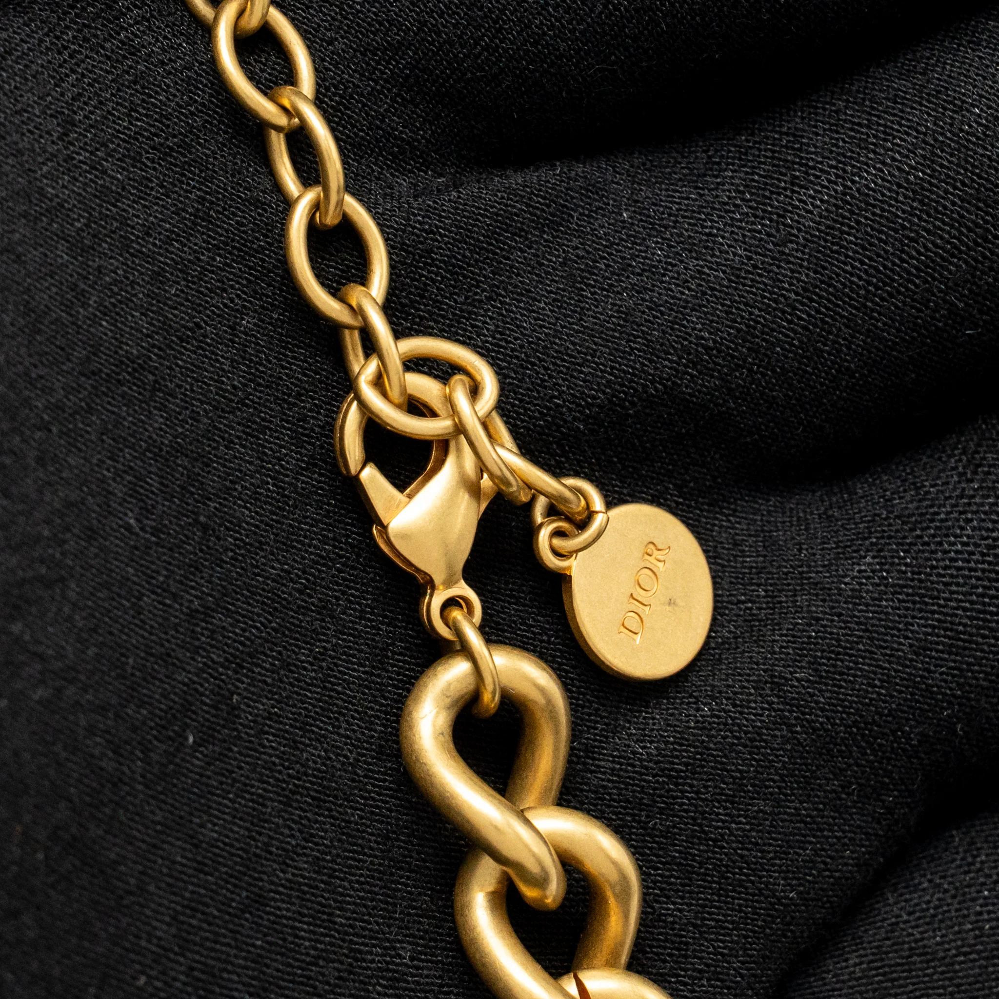 Dior CD Necklace/Chocker Gold Tone - Image 3