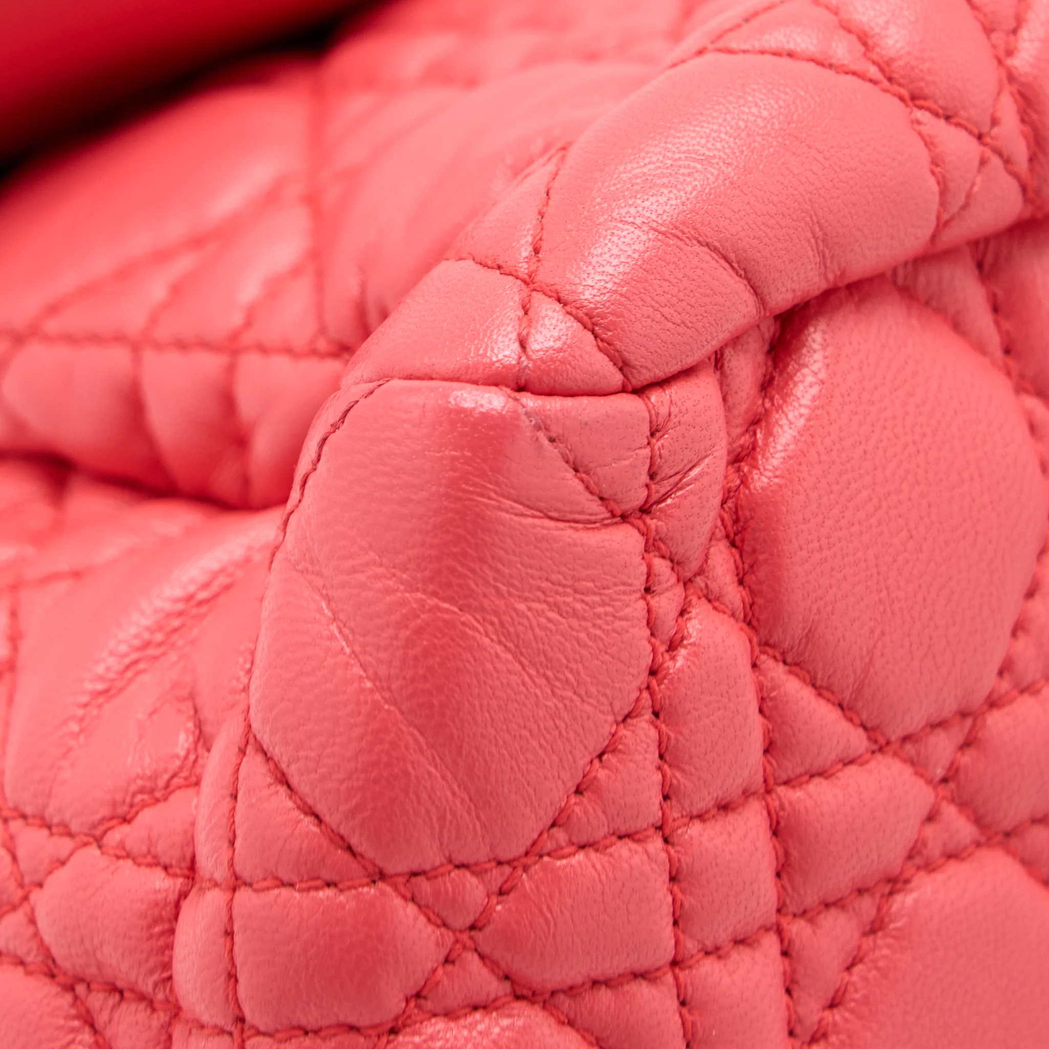 Dior New Lock Flap Shoulder Bag Lambskin Red SHW - Image 14