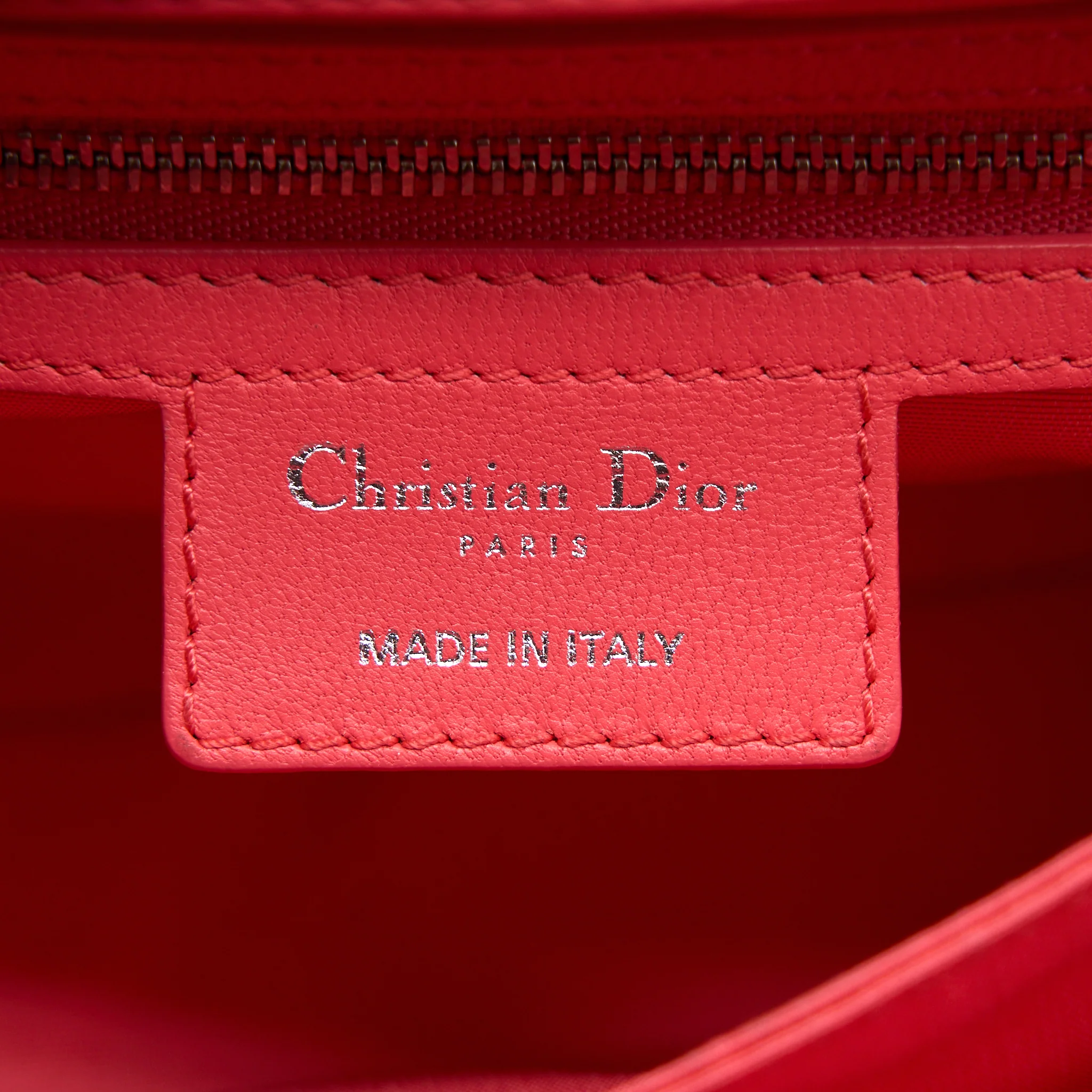 Dior New Lock Flap Shoulder Bag Lambskin Red SHW - Image 18