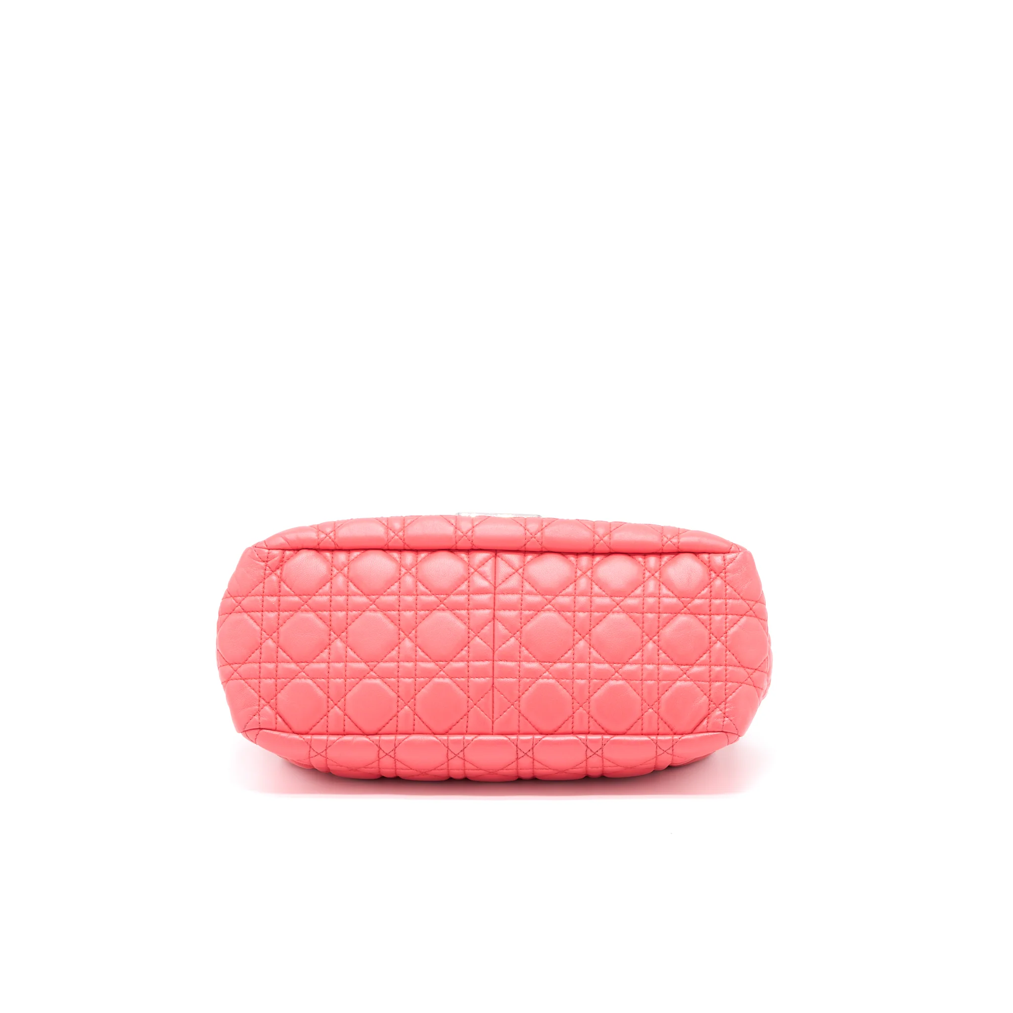Dior New Lock Flap Shoulder Bag Lambskin Red SHW - Image 5