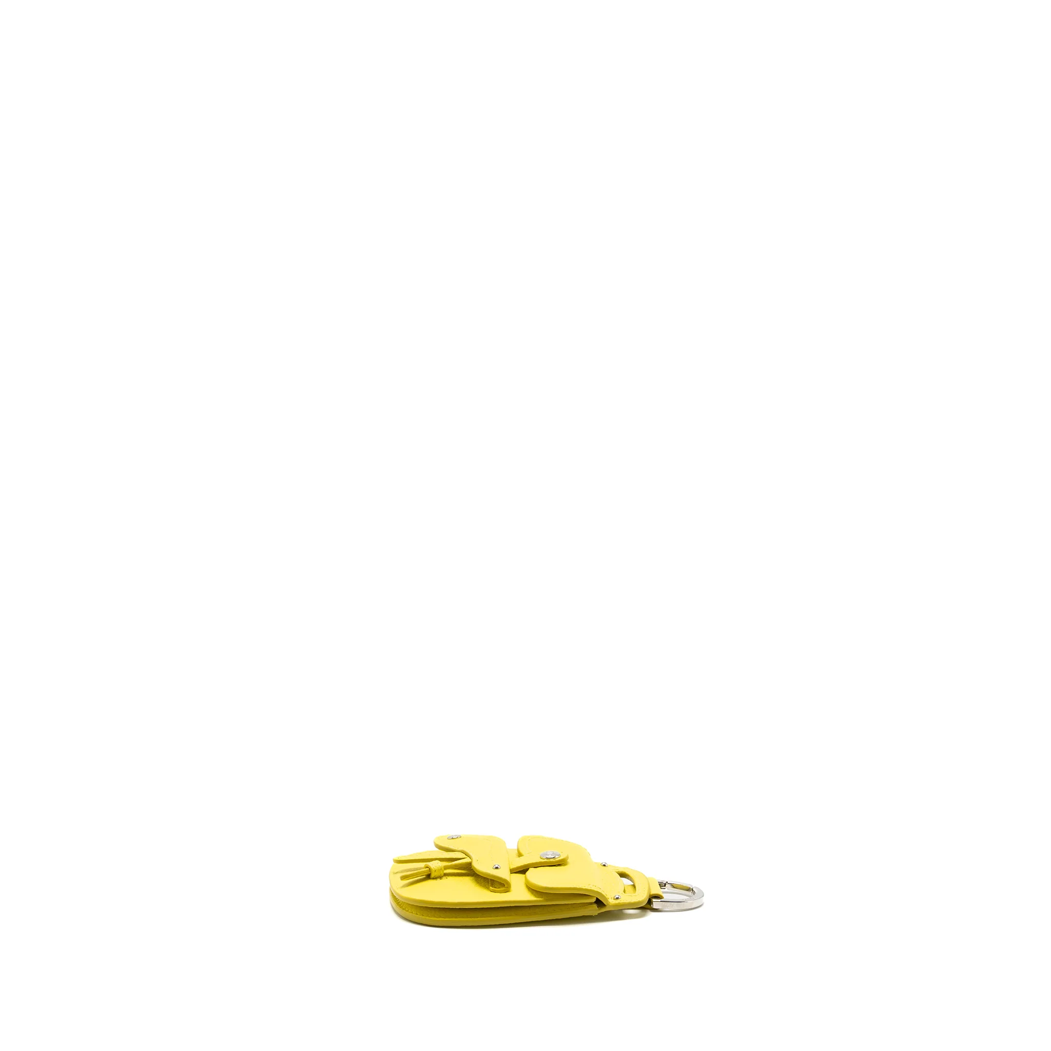 Dior Saddle Coin Pouch/Bag Charm Yellow SHW - Image 3