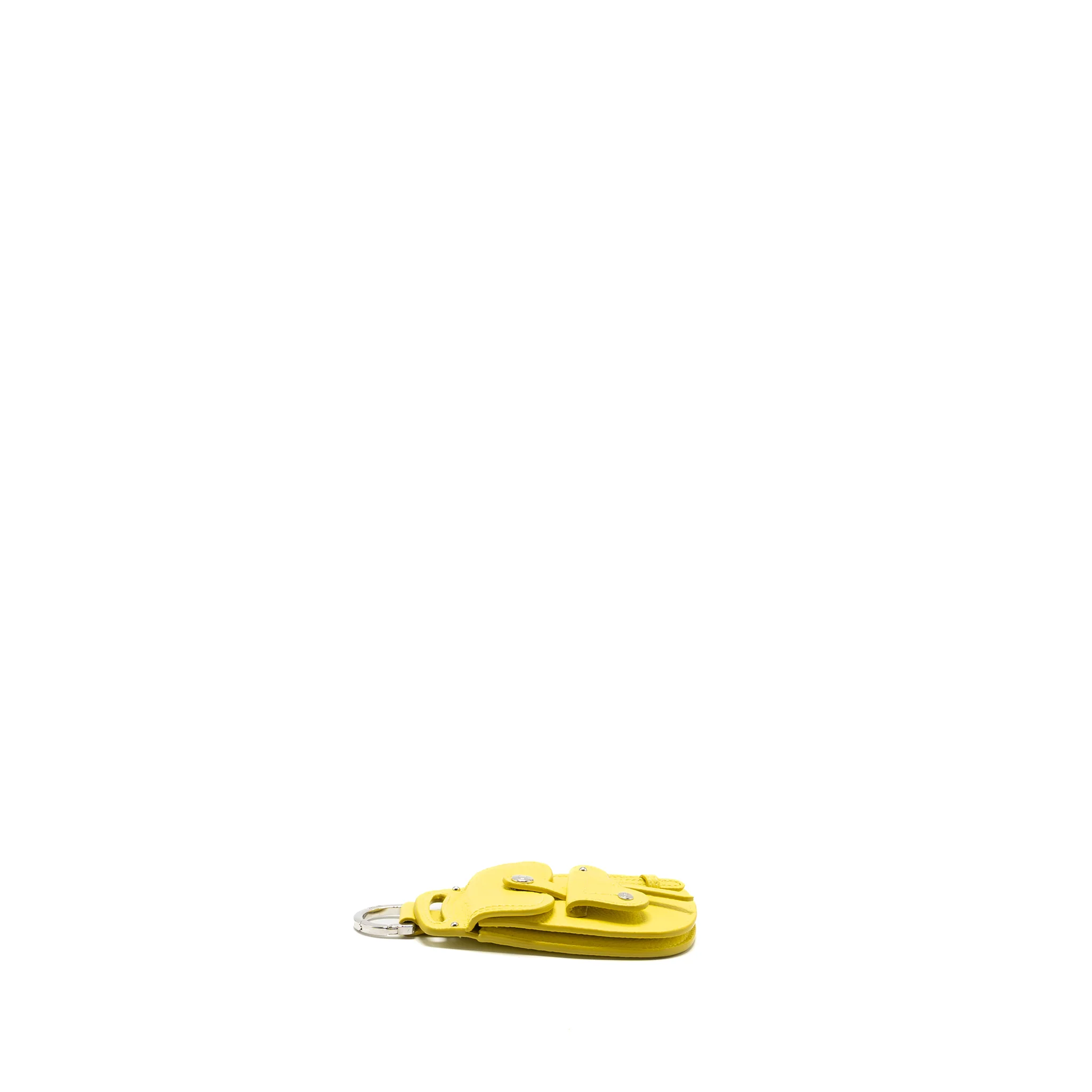 Dior Saddle Coin Pouch/Bag Charm Yellow SHW - Image 5