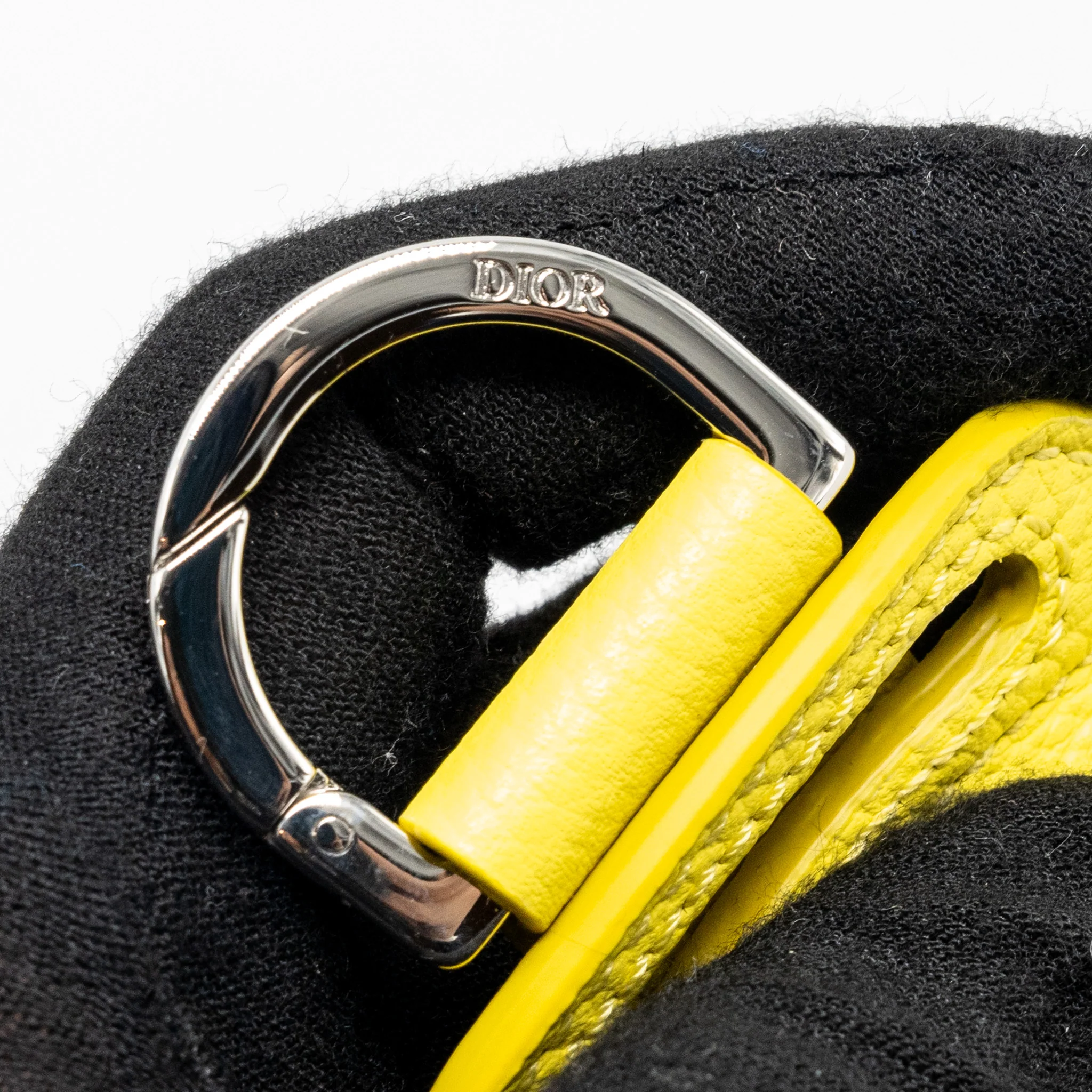 Dior Saddle Coin Pouch/Bag Charm Yellow SHW - Image 6