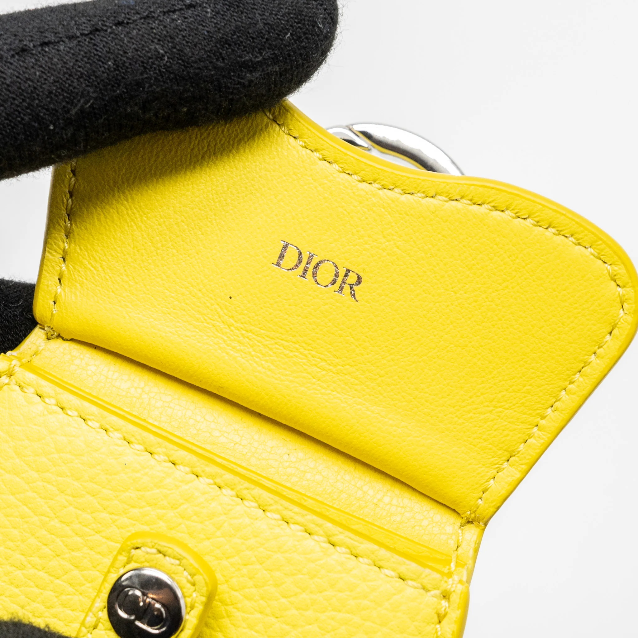 Dior Saddle Coin Pouch/Bag Charm Yellow SHW - Image 7