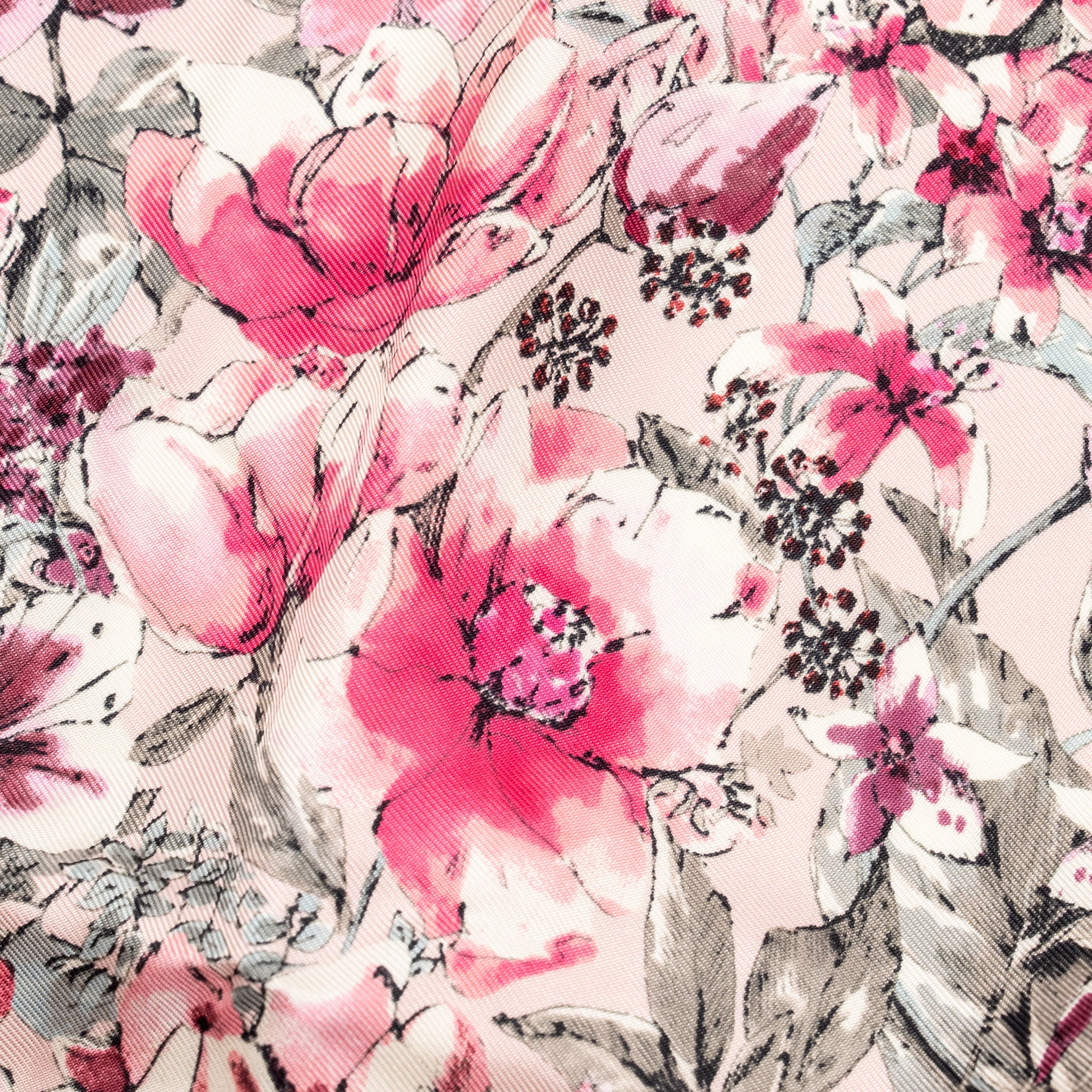 Dior 90cm Flower Scarf Silk Multicolour - Image 2
