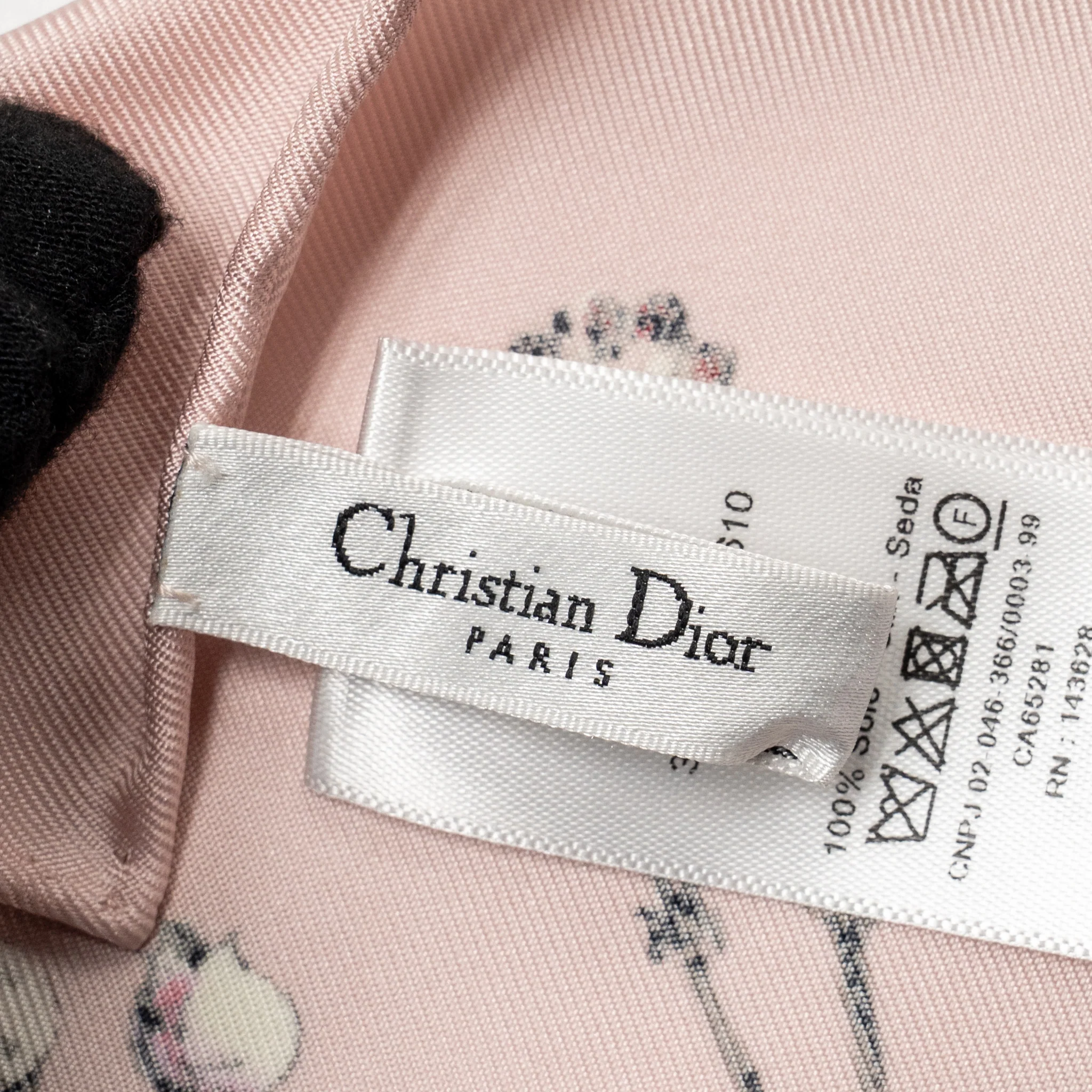 Dior 90cm Flower Scarf Silk Multicolour - Image 6