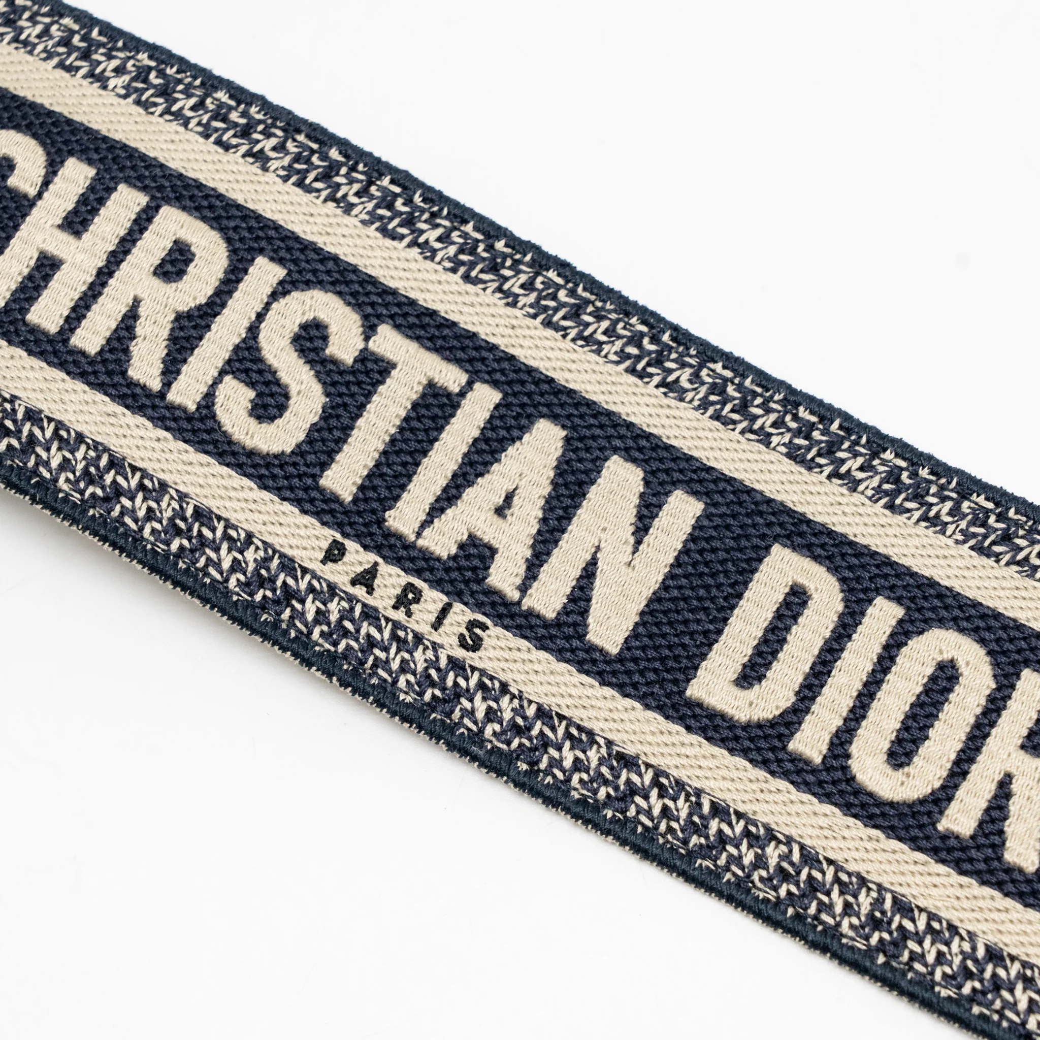 Dior shoulder strap oblique canvas blue GHW - Image 3