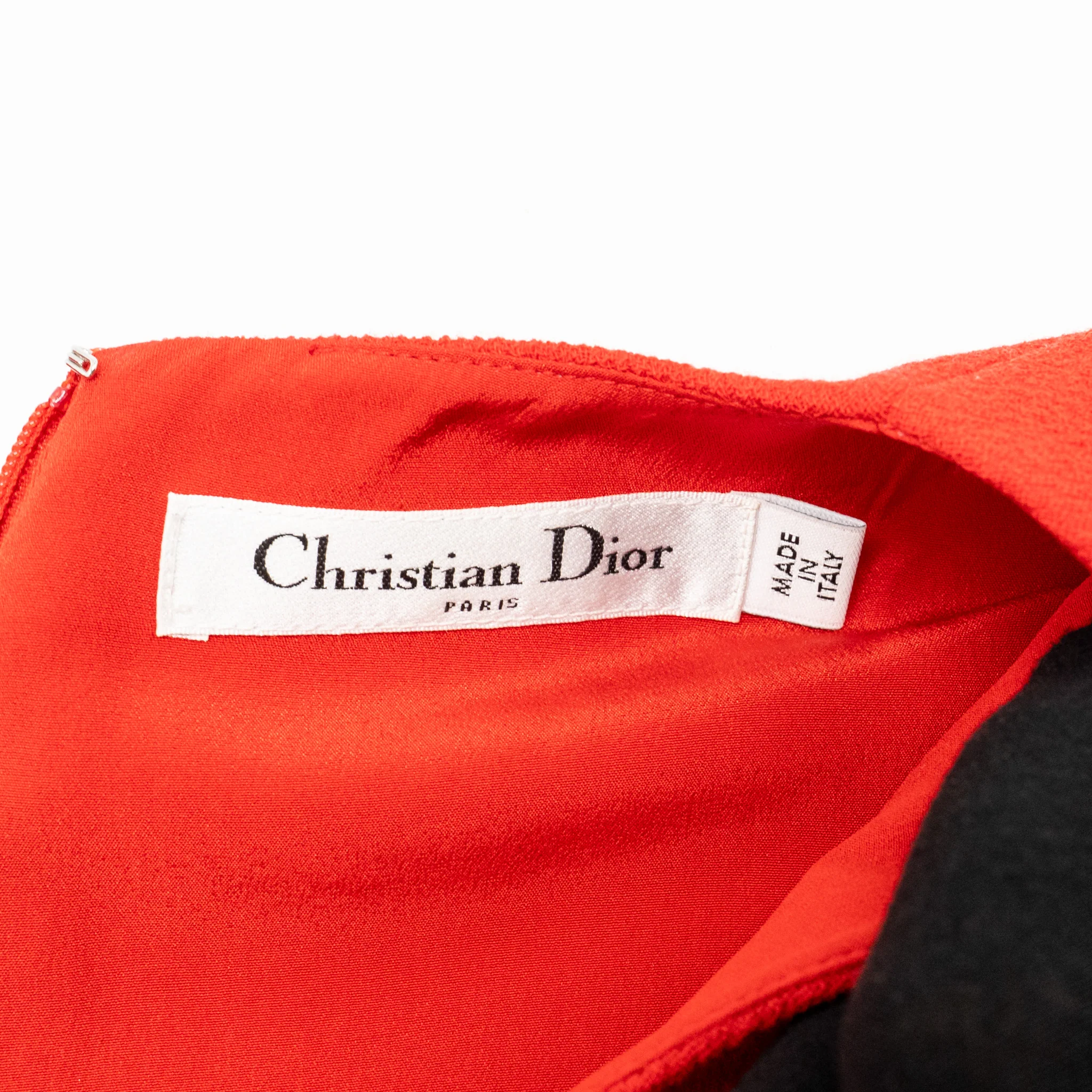 Dior Size 36 A-line Dress Wool Red - Image 5