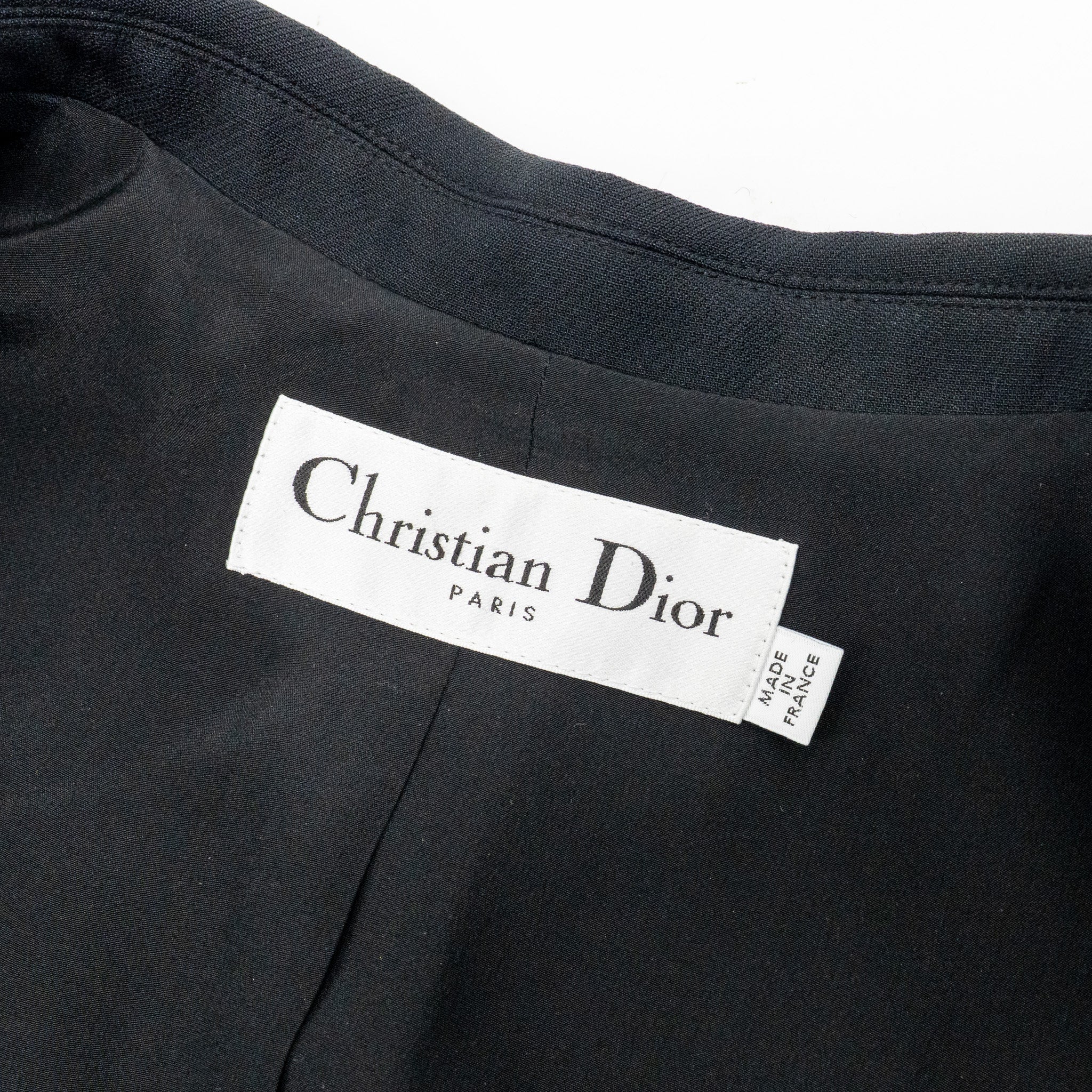 Dior Size 36 classic jacket wool/silk black - Image 6