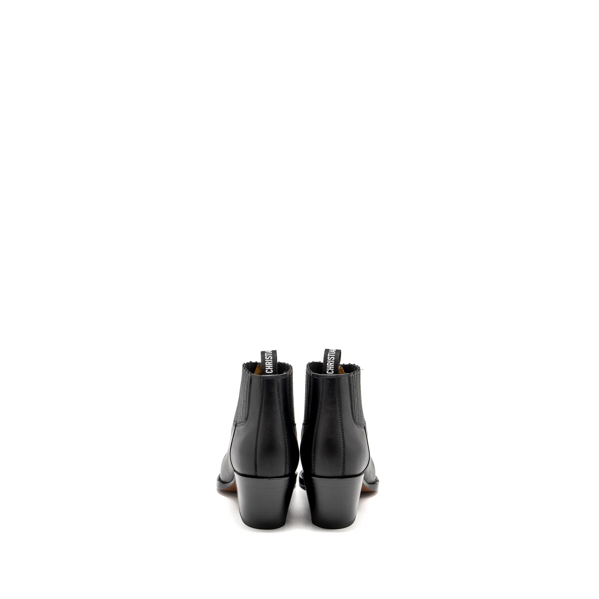 Dior Size 37 L.A Heeled Ankle Boots Black - Image 3