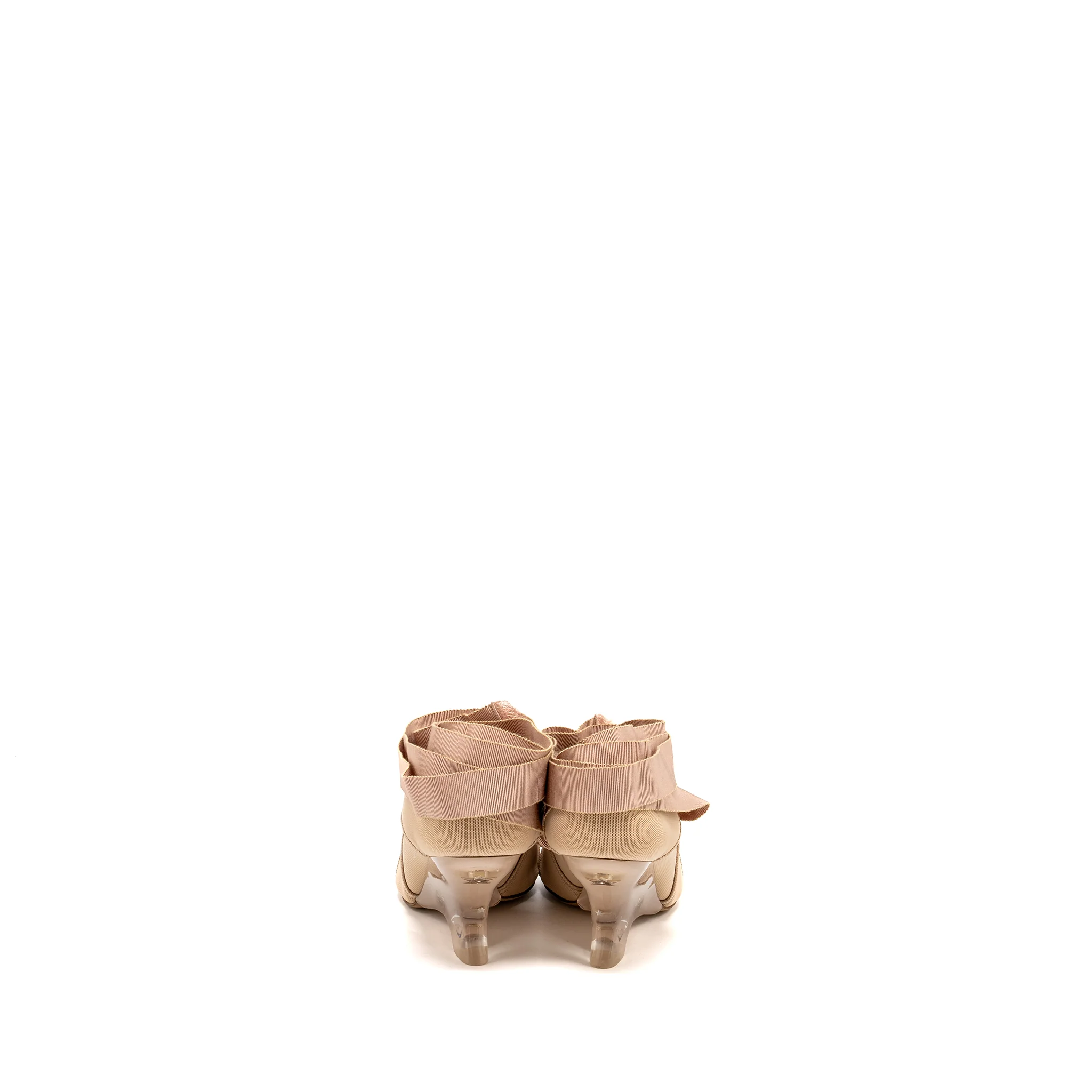 Dior Size 37 Lace Up Etoile Sandals Beige - Image 3