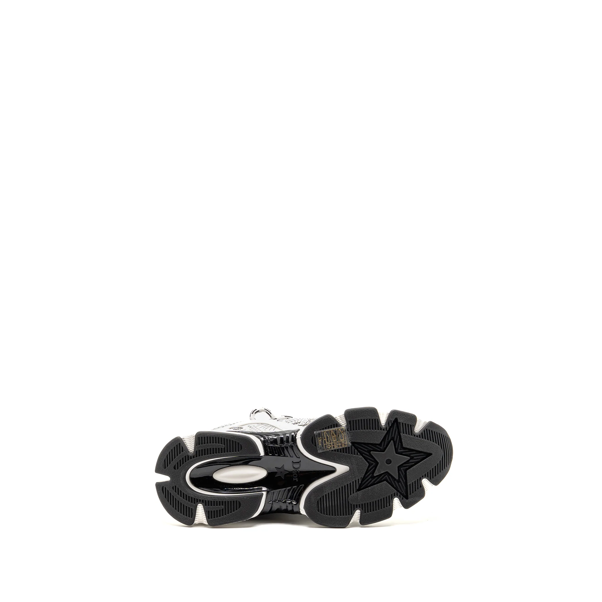 Dior Size 38 Chrono Sneaker Mesh / Leather White/Black - Image 6