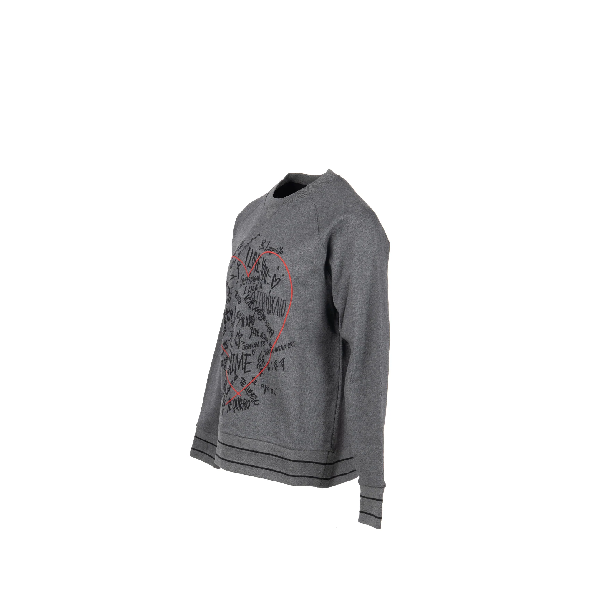 Dior Size 38 Dior Amour Graffiti Sweatshirt Cotton Grey - Image 2