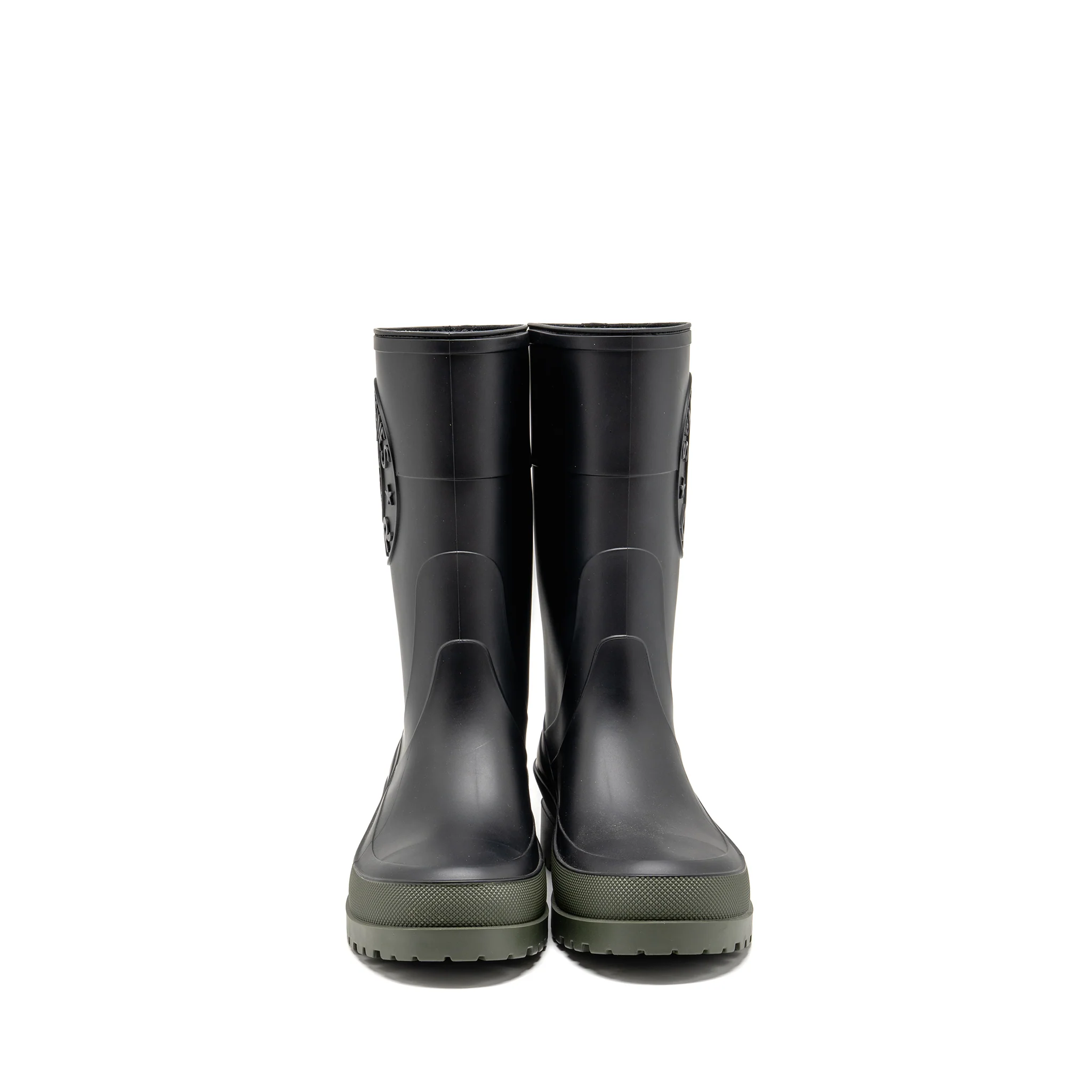 Dior Size 39 Diorunion Rain Boot Rubber Black/Dark Green - Image 2