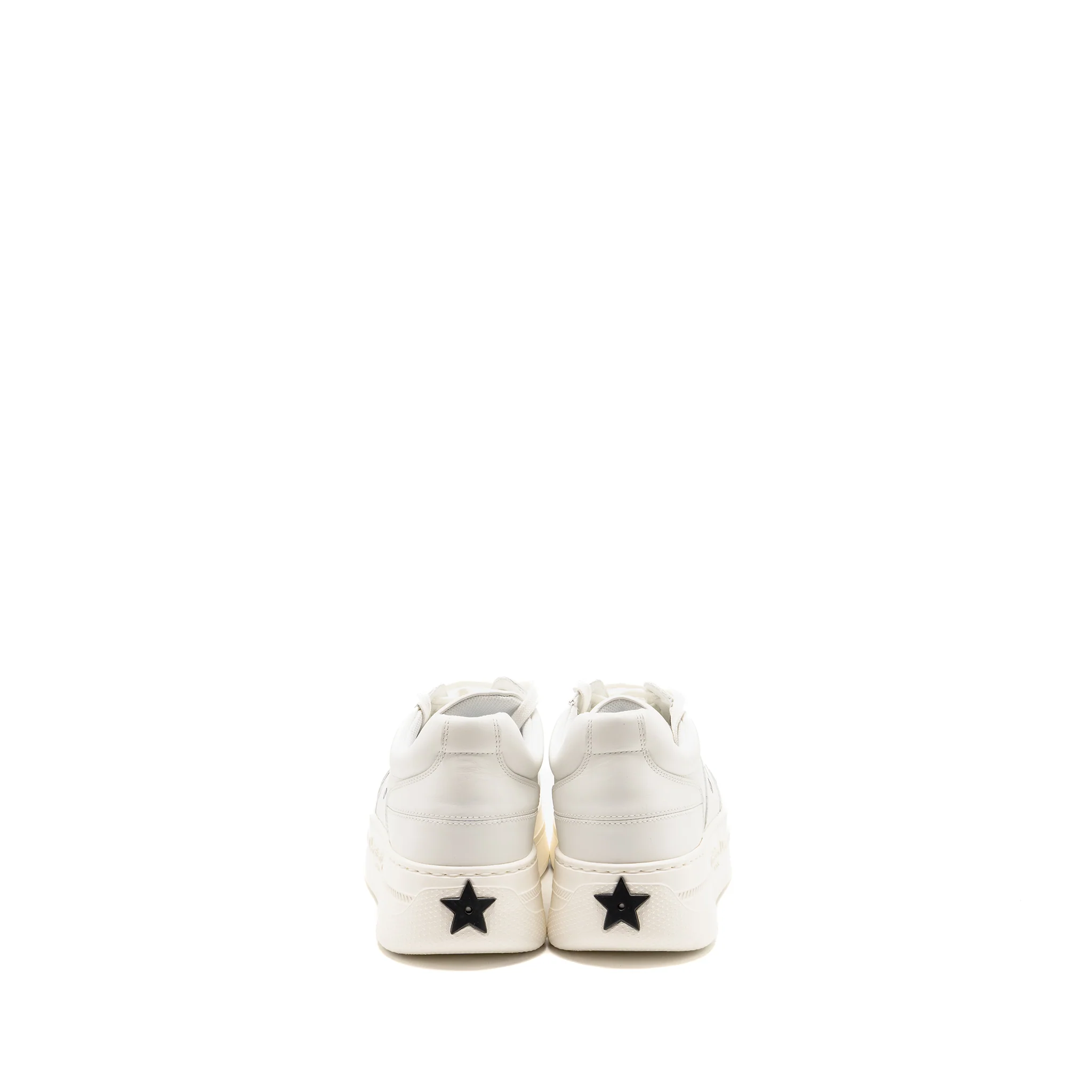 Dior Size 40.5 Dior Star Platform Sneaker Calfskin/Suede White/Black - Image 4