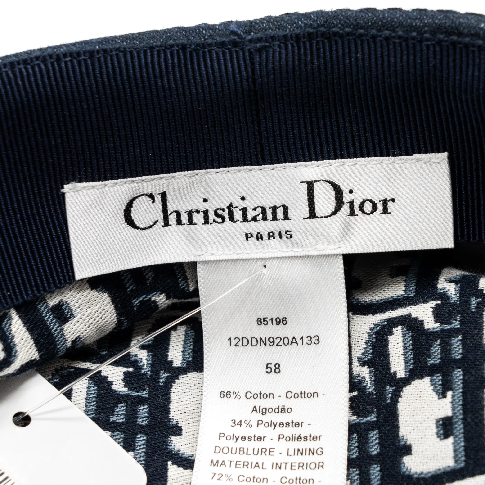 Dior size 58 cap denim dark blue - Image 9