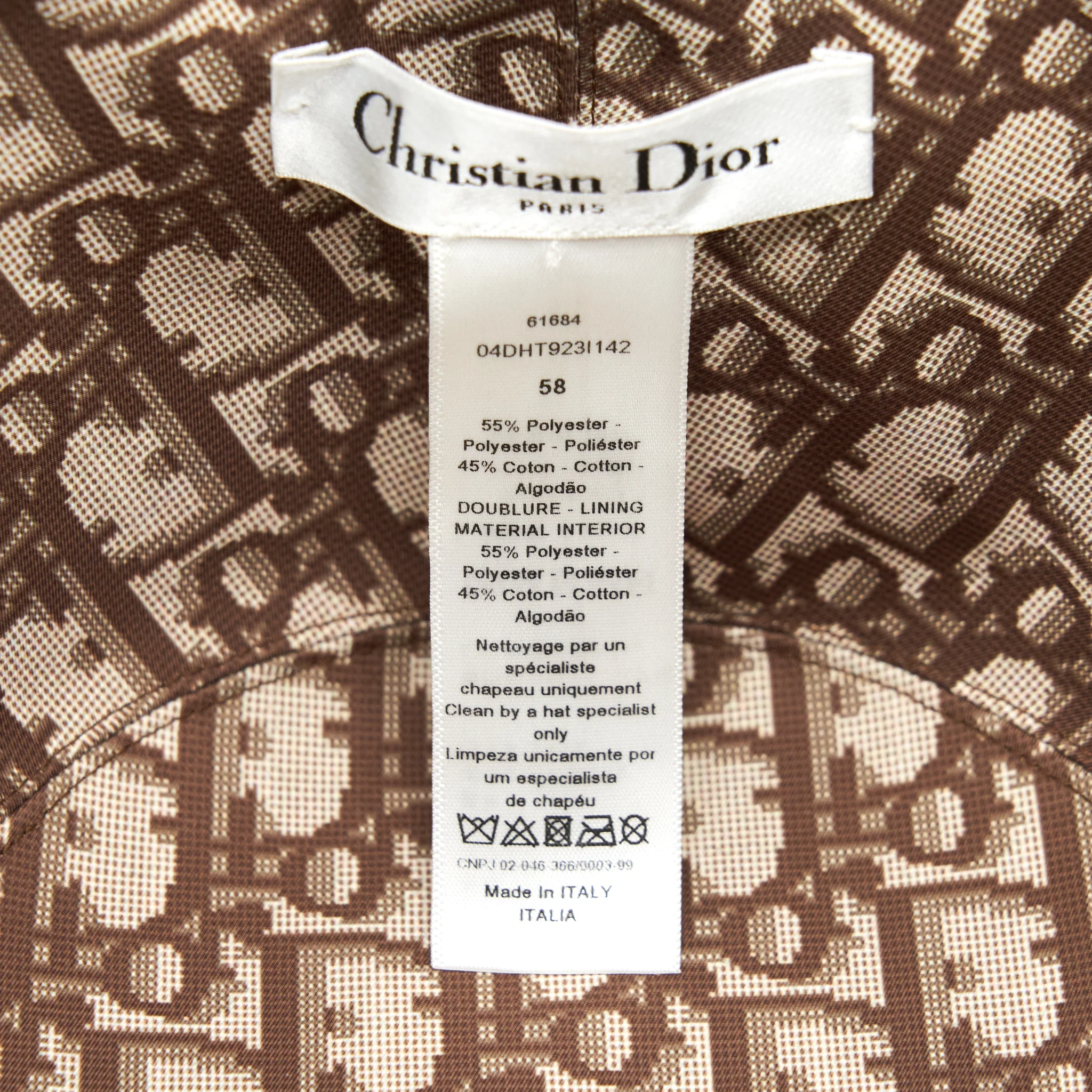 Dior Size 58 Reversible Bucket Hat - Image 4