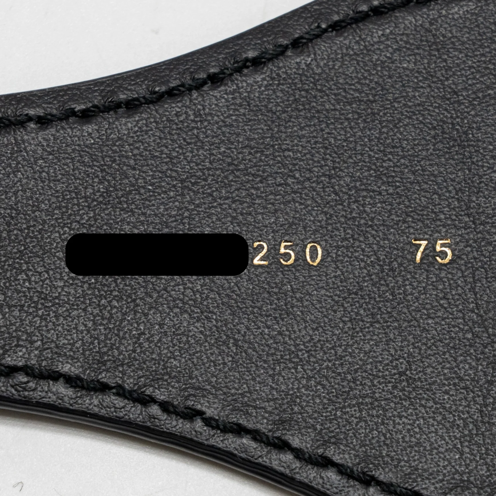 Dior size 75 Belt fabric / leather black / beige GHW - Image 5
