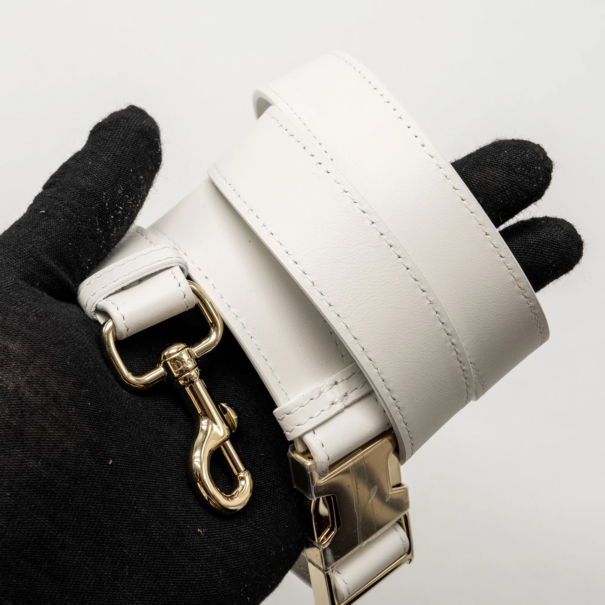 Dior Small Diorcamp Bag Calfskin White LGHW - Image 18