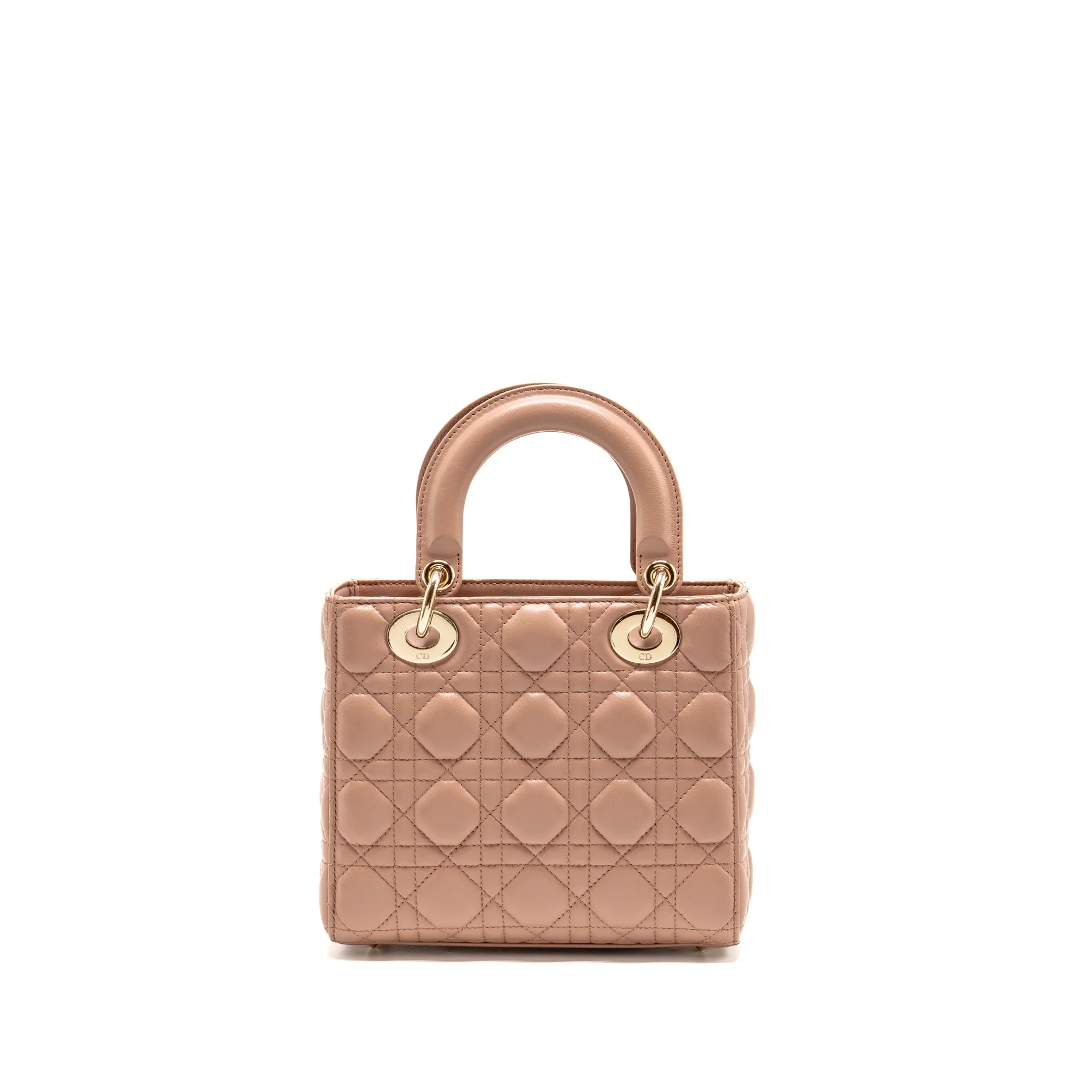 Dior Small Lady Dior Lambskin Dark Pink LGHW - Image 2