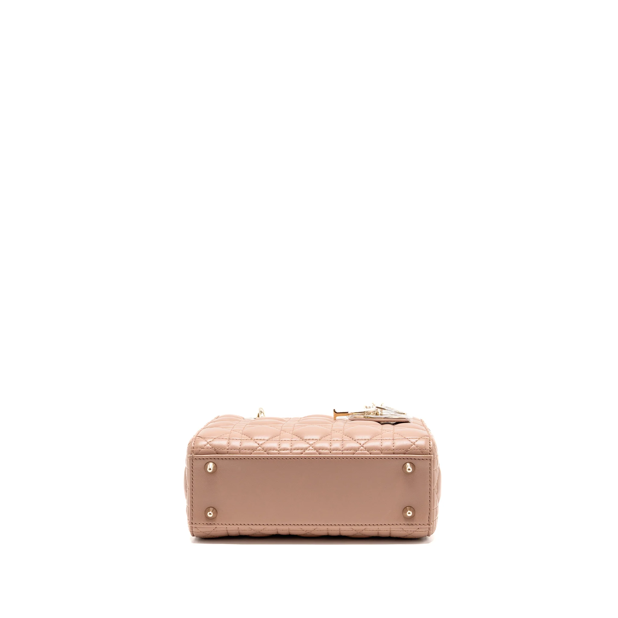Dior Small Lady Dior Lambskin Dark Pink LGHW - Image 5