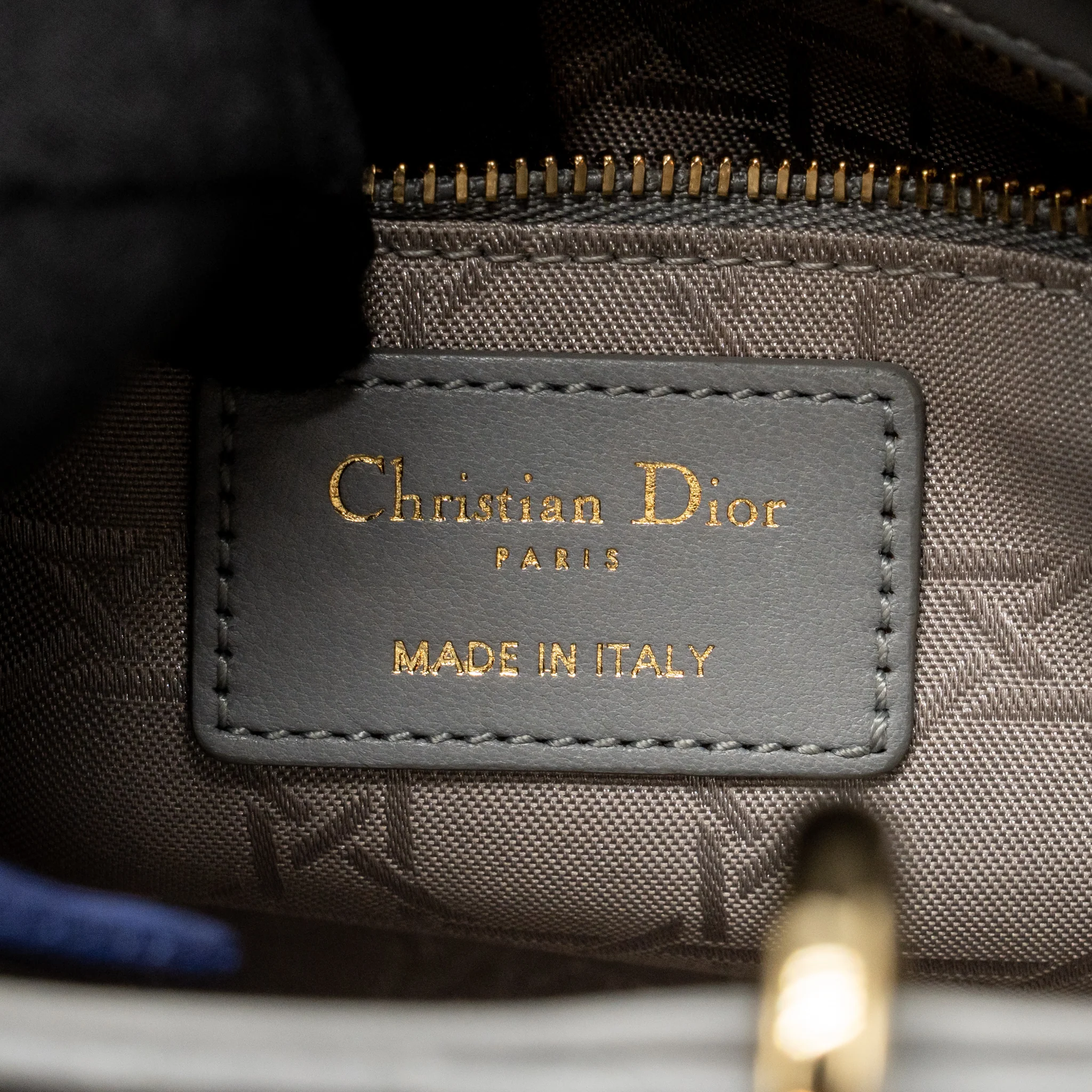 Dior Small Lady Dior My ABCDior Bag Cannage Lambskin Grey LGHW - Image 14