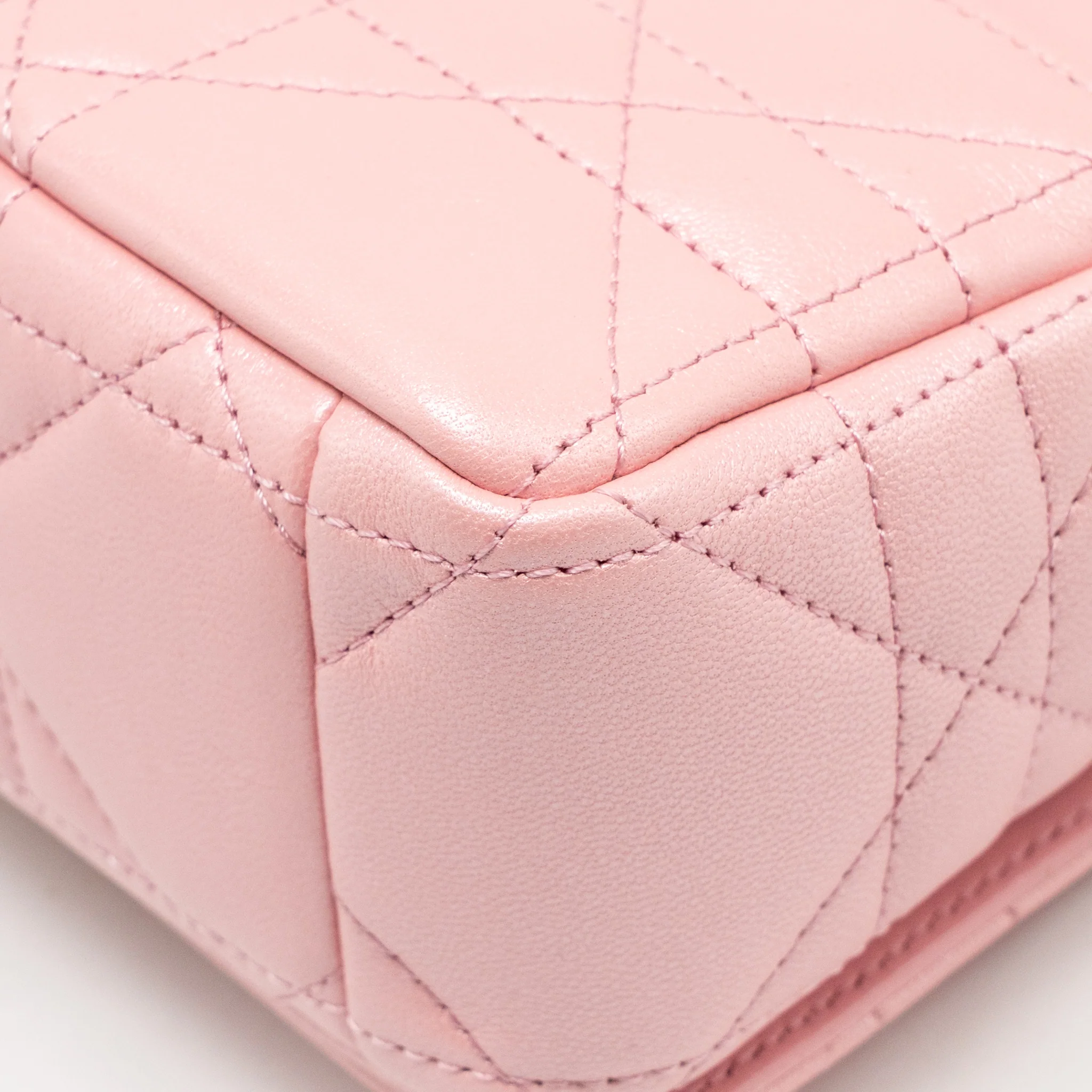 Dior Small Soft Caro Bag Lambskin Melocoton GHW - Image 9