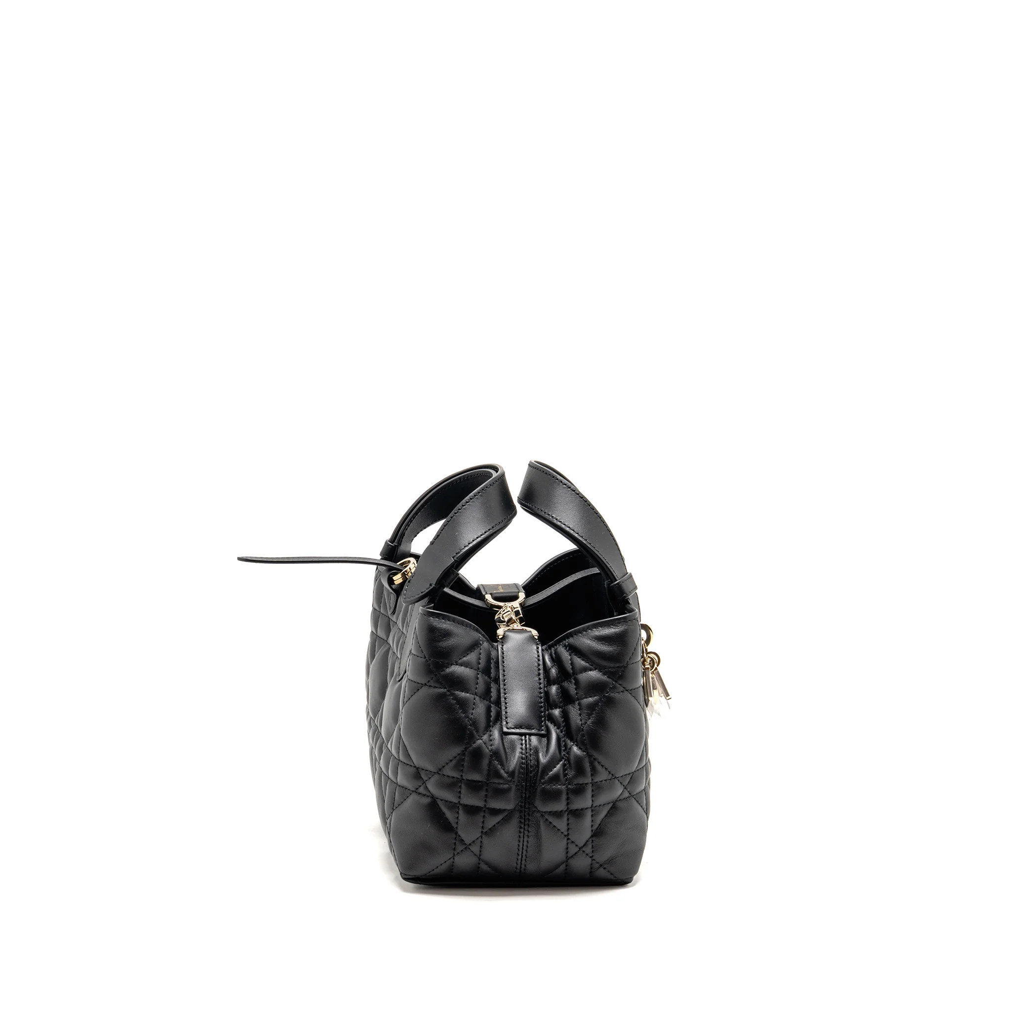 Dior Small Toujours tote bag Macrocannage calfskin black LGHW - Image 3