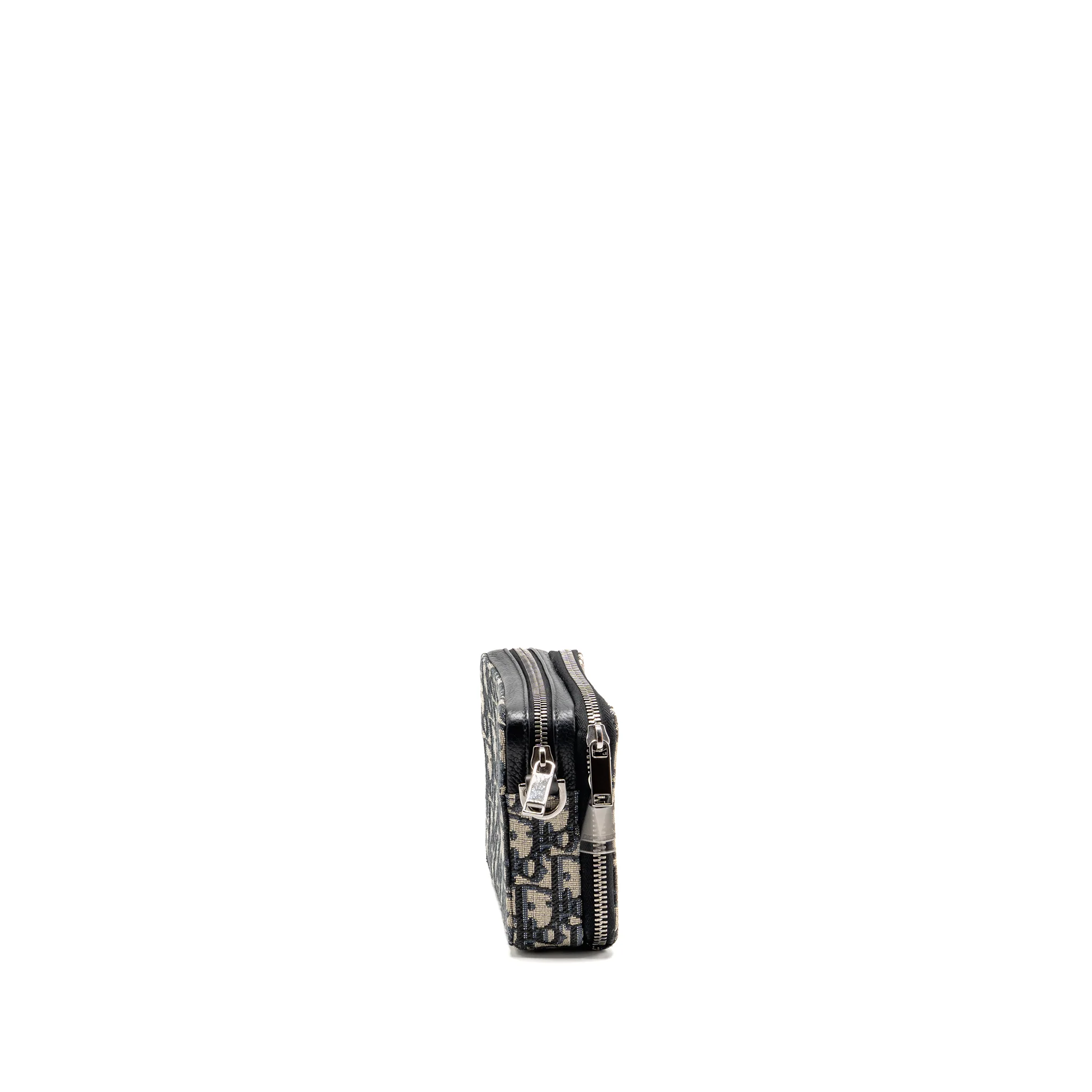 Dior Wallet On Strap Oblique Jacquard Canvas/Leather Blue SHW - Image 4