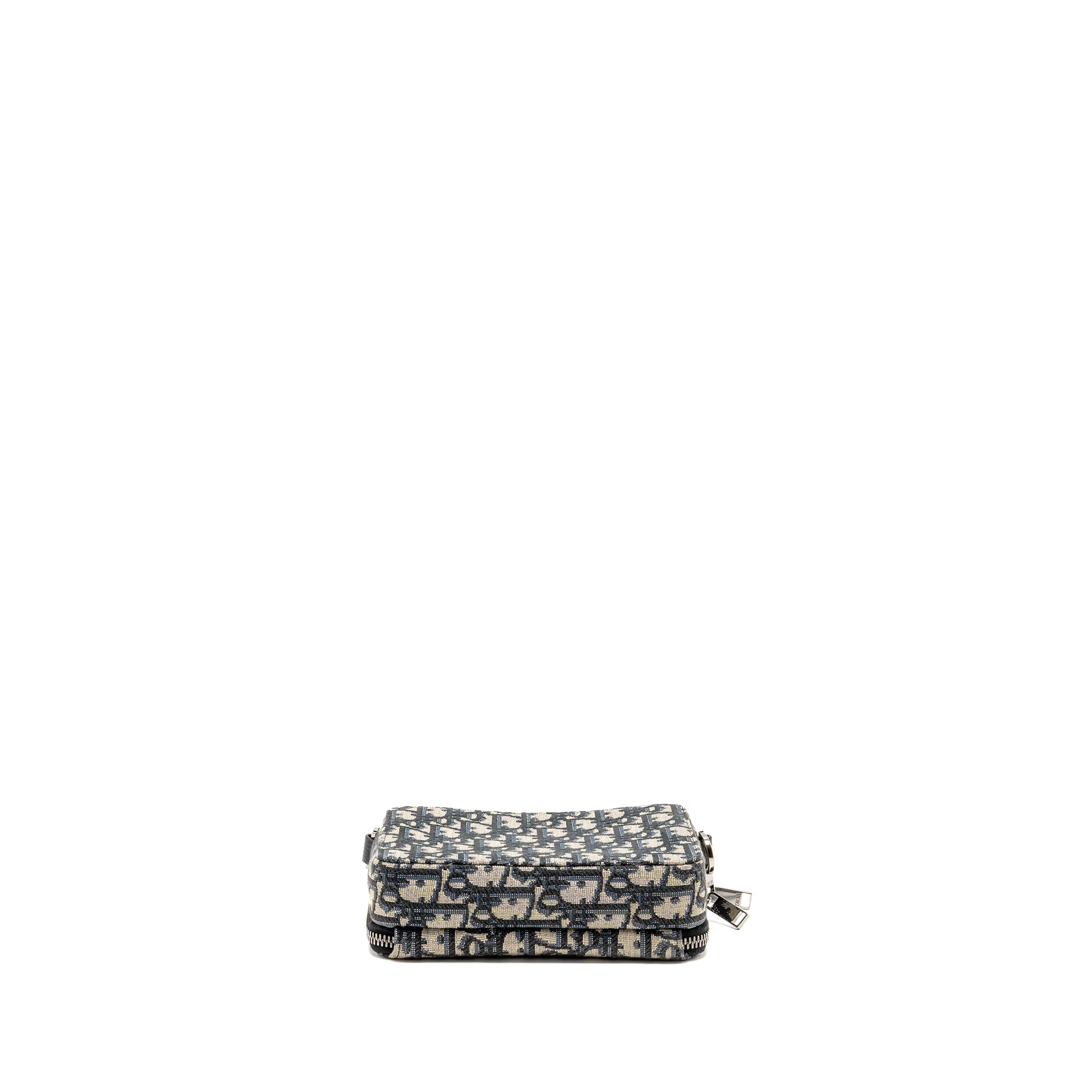 Dior Wallet On Strap Oblique Jacquard Canvas/Leather Blue SHW - Image 5