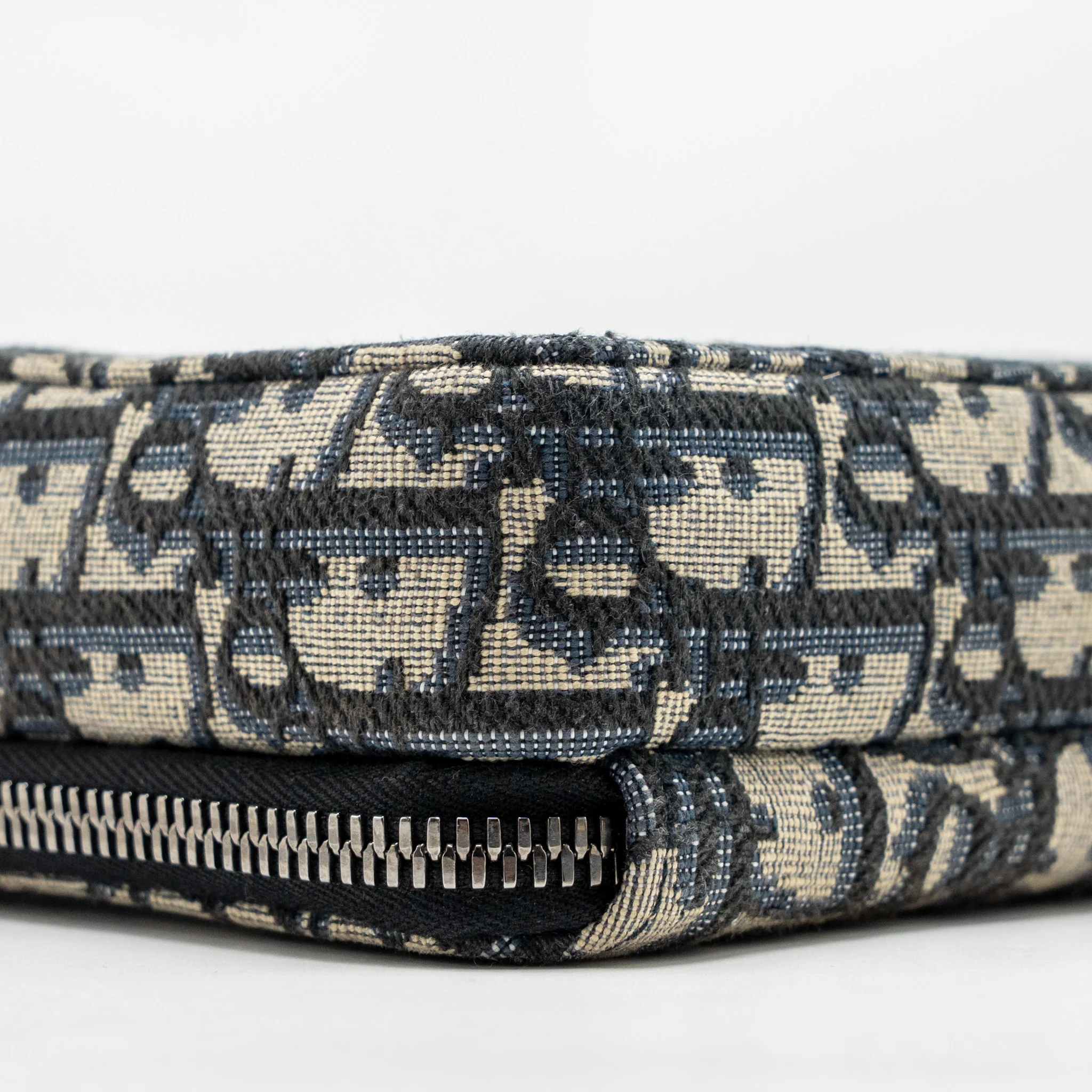 Dior Wallet On Strap Oblique Jacquard Canvas/Leather Blue SHW - Image 6