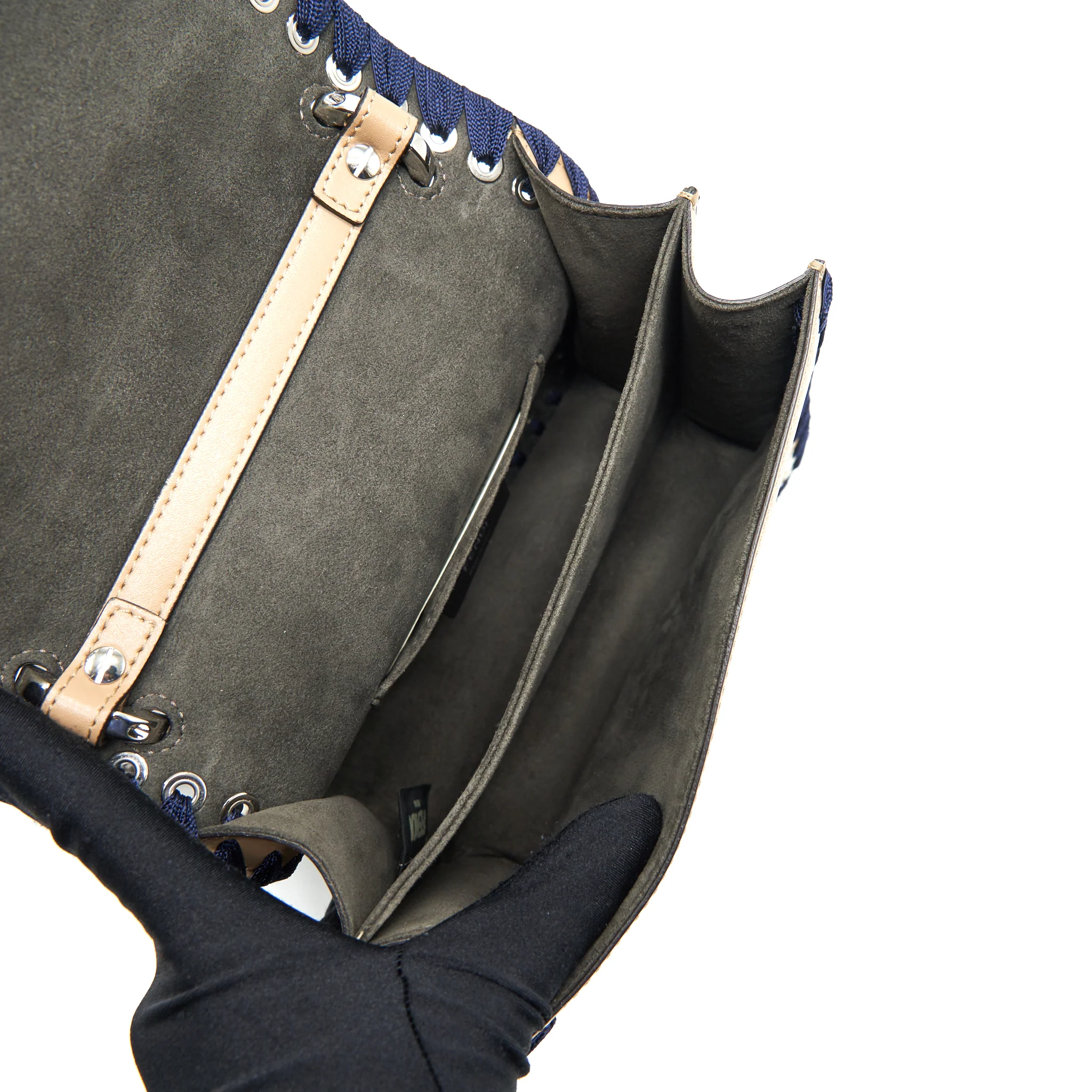 Fendi Kan i Dark beige / Navy with SHW - Image 6