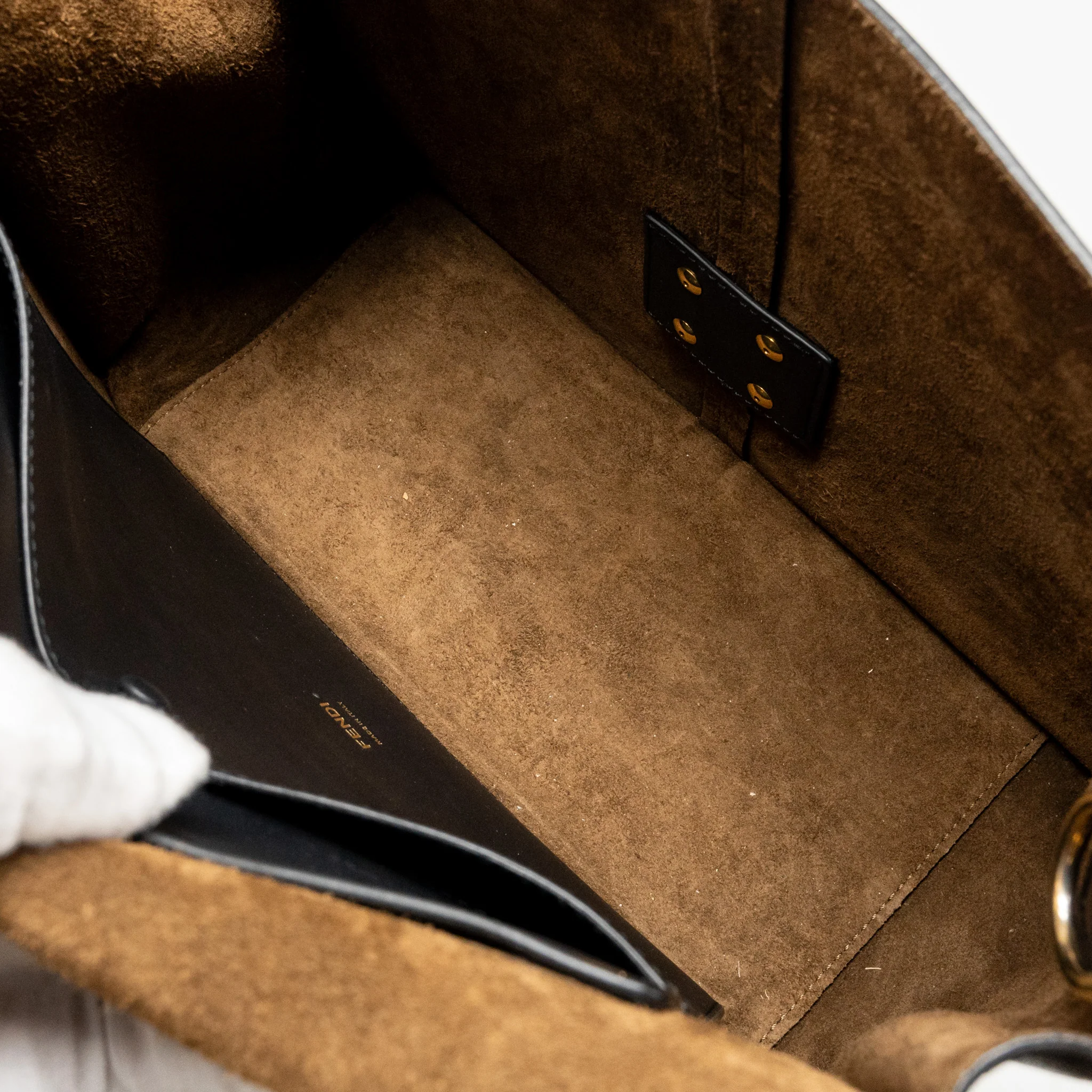 Fendi Kan U Shoulder Bag Leather Black GHW - Image 15