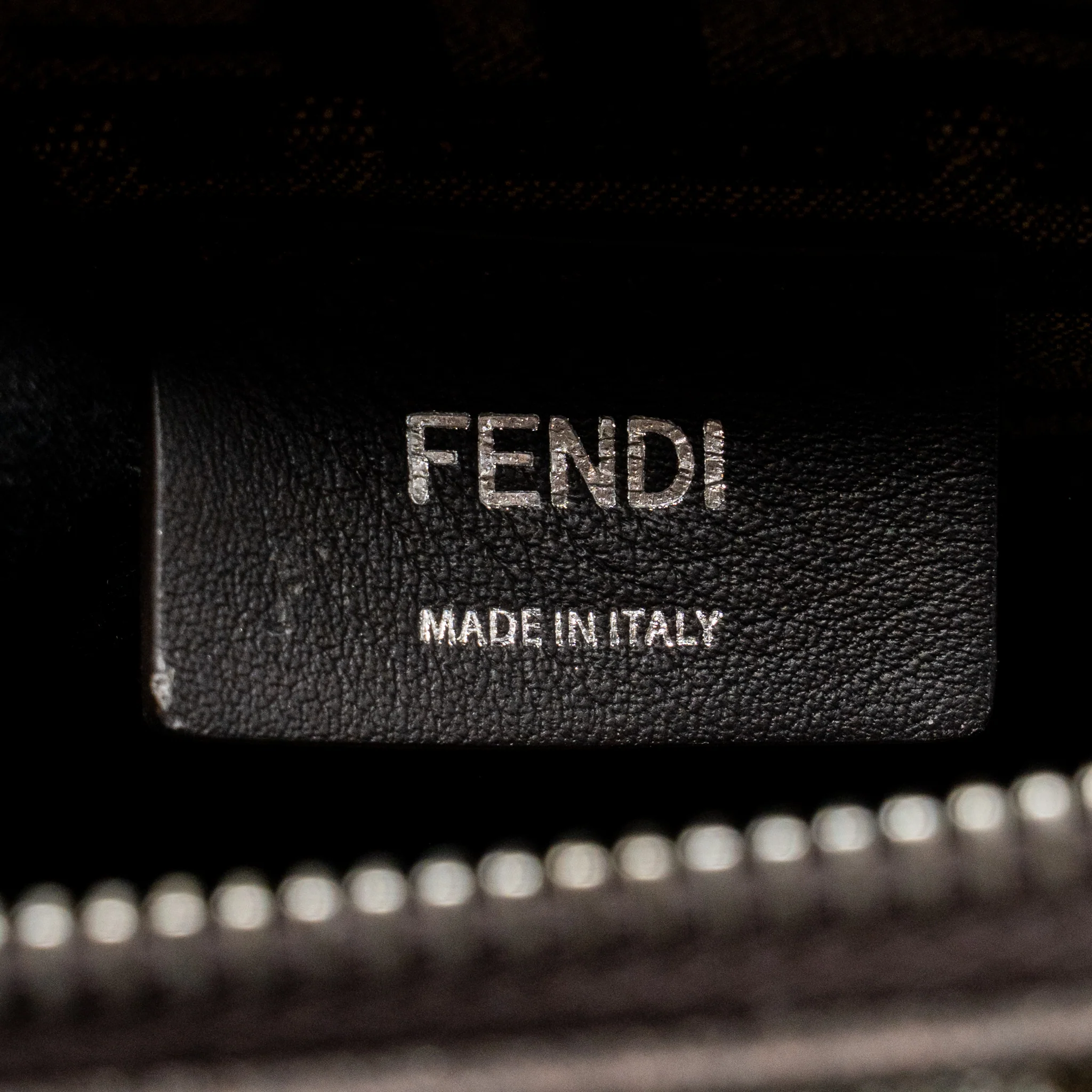 Fendi Mini By the Way with Handle Jacquard FF Canvas/Calfskin Silver/Brown SHW - Image 12