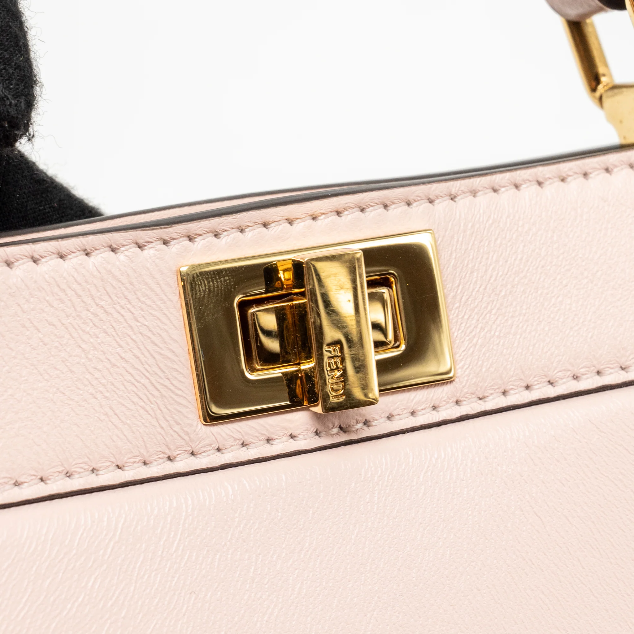 Fendi Mini Peekaboo ISEEU Petite Bag Calfskin Pale Pink GHW - Image 14