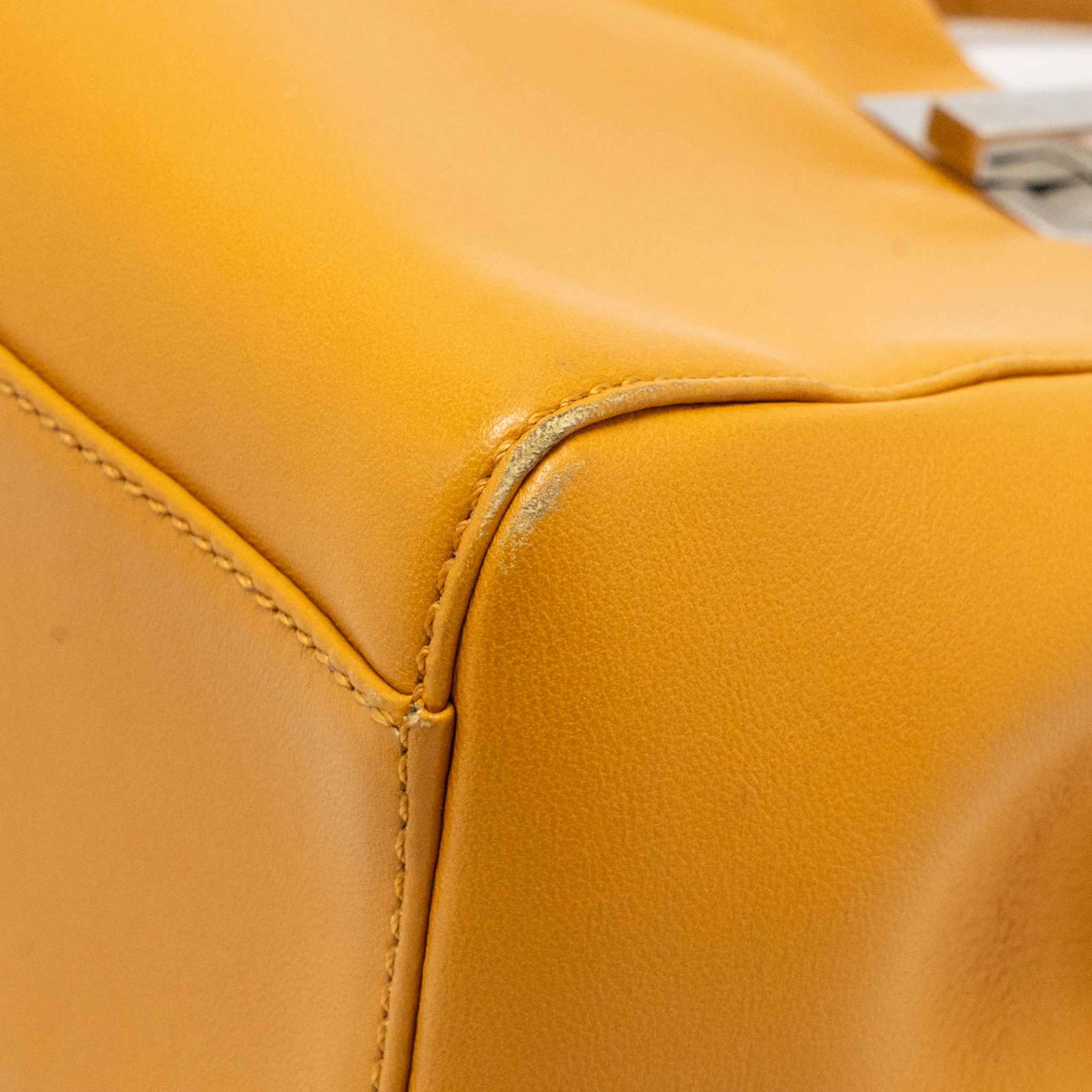 Fendi mini peekaboo Nappa lambskin orange SHW - Image 10