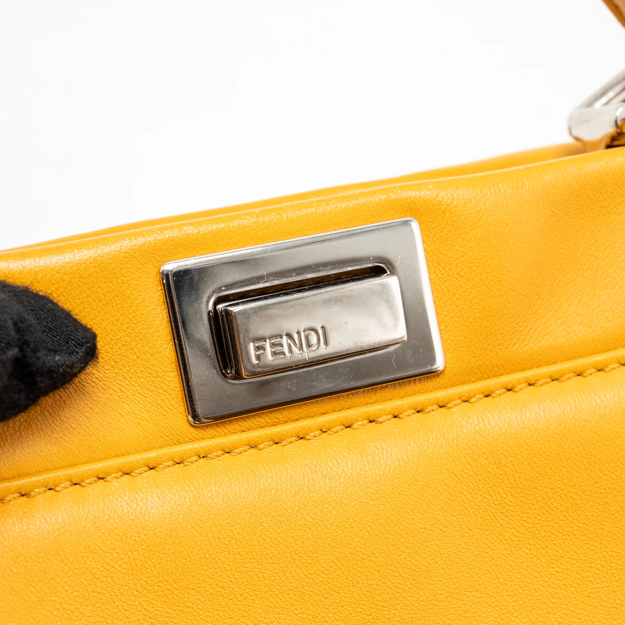 Fendi mini peekaboo Nappa lambskin orange SHW - Image 14