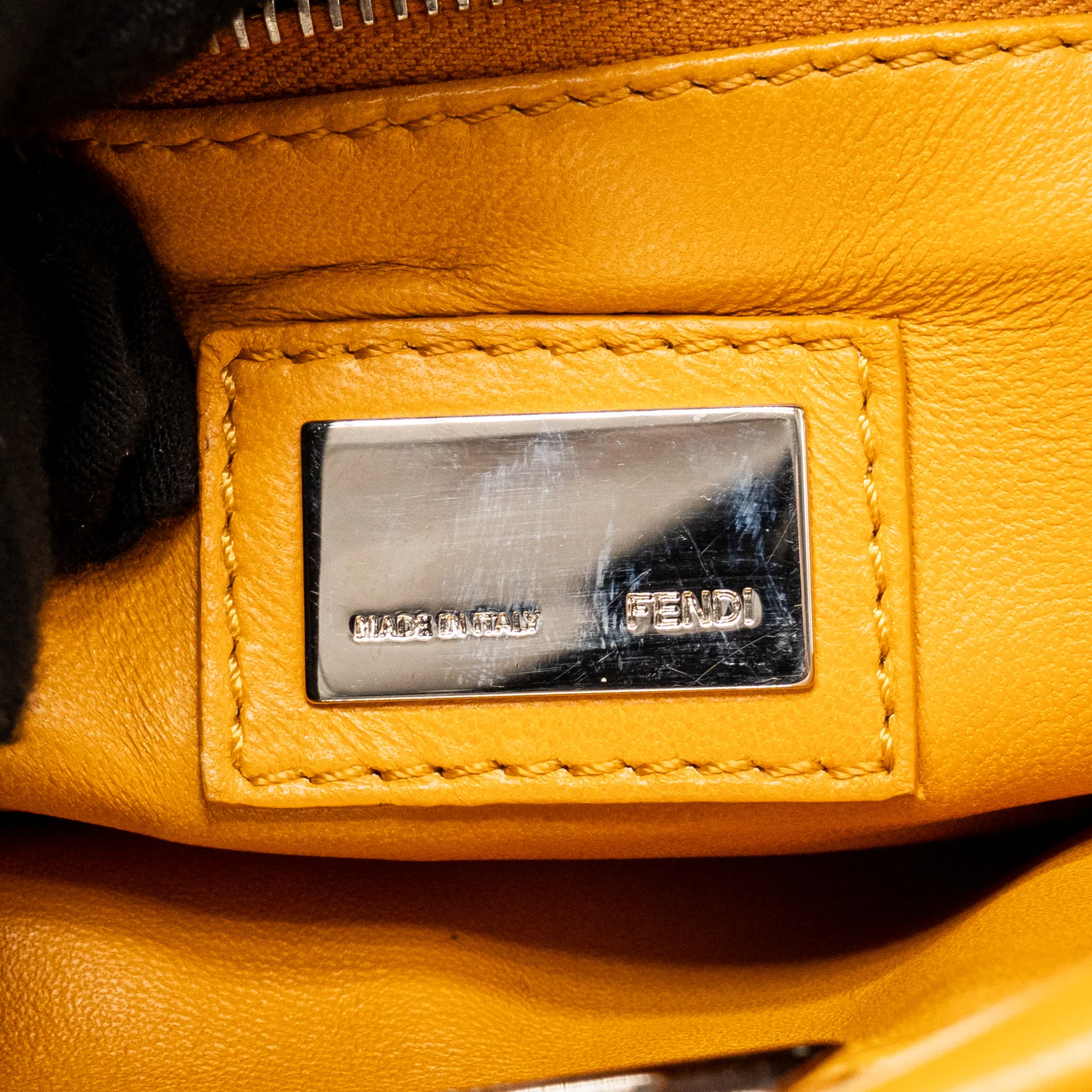 Fendi mini peekaboo Nappa lambskin orange SHW - Image 16