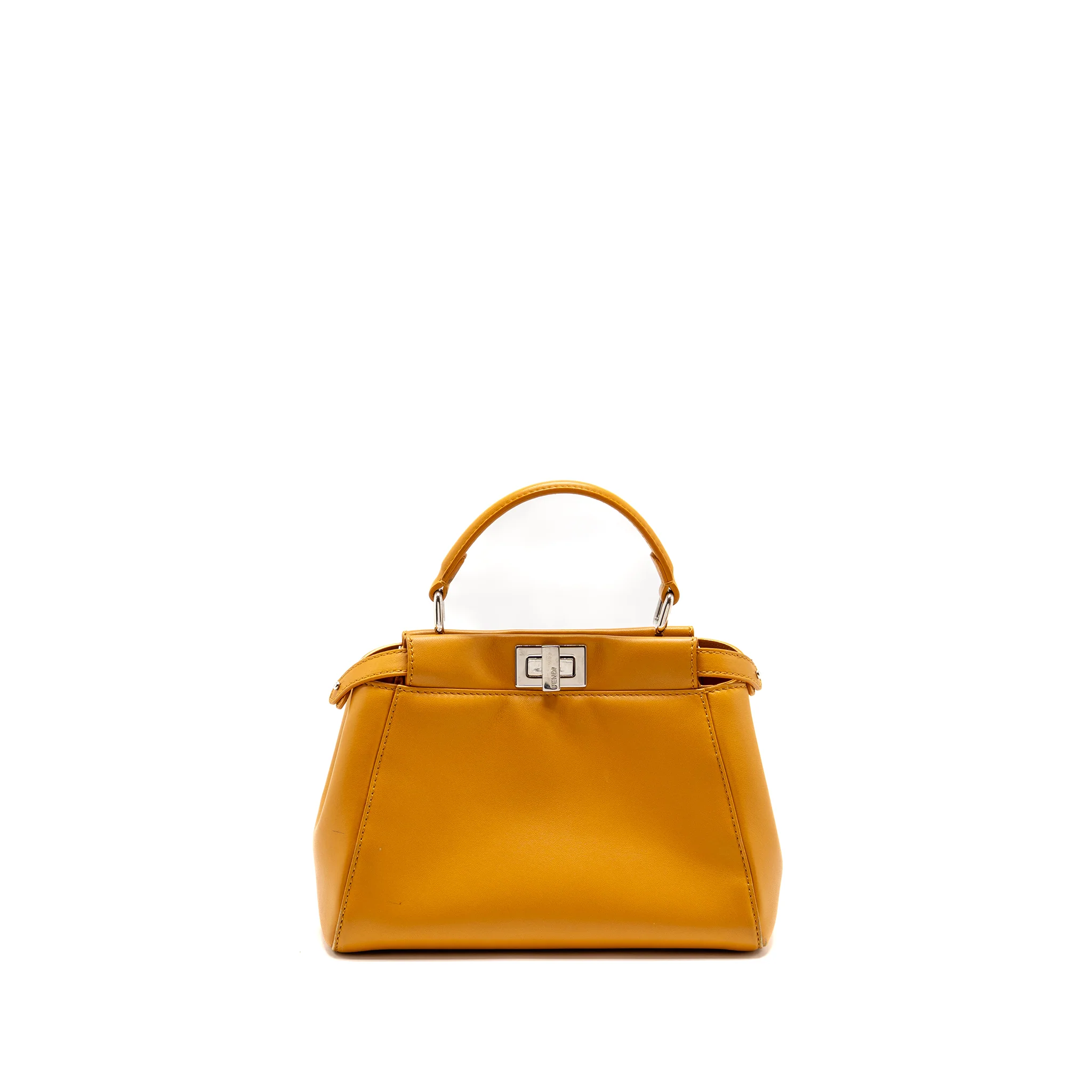 Fendi mini peekaboo Nappa lambskin orange SHW - Image 2