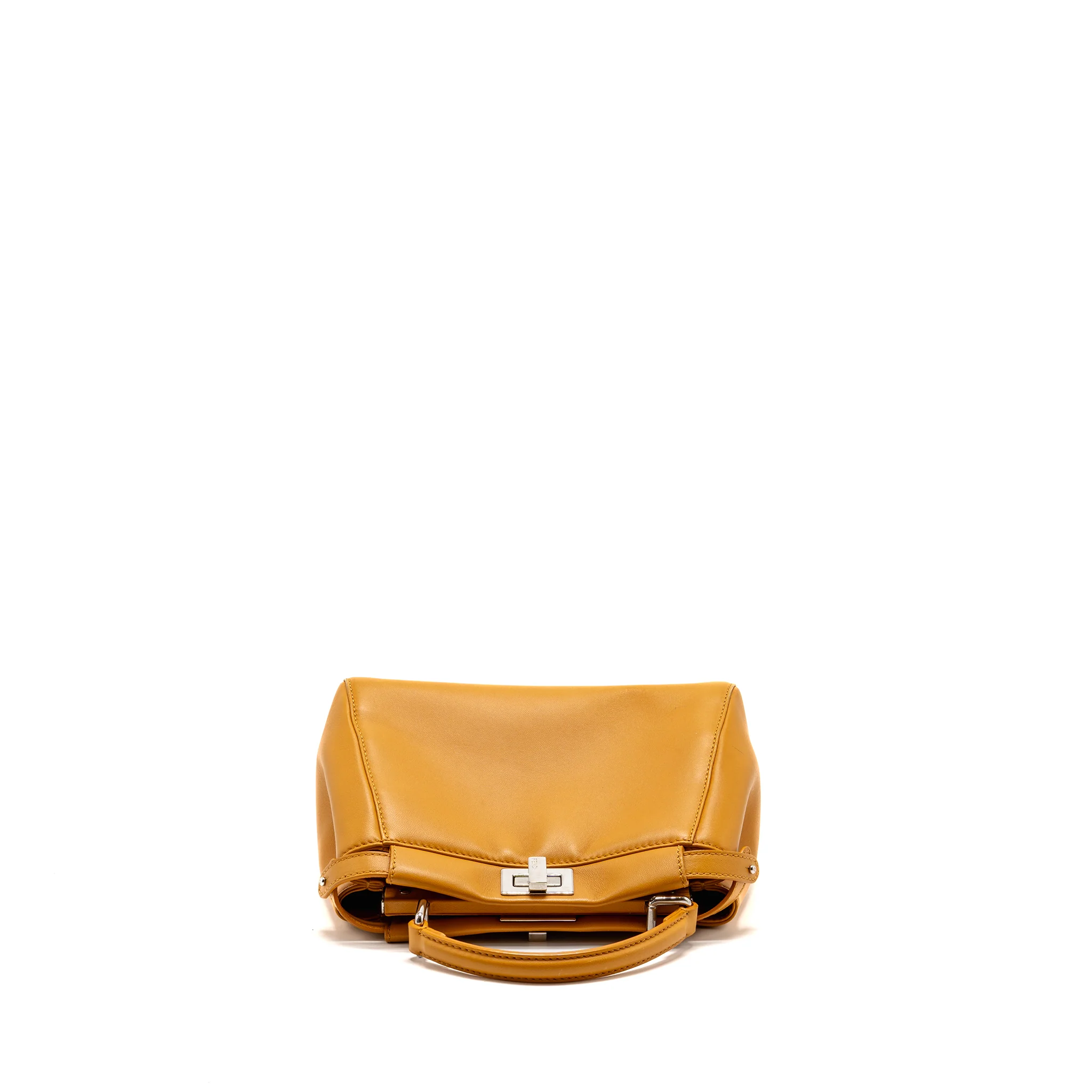 Fendi mini peekaboo Nappa lambskin orange SHW - Image 5