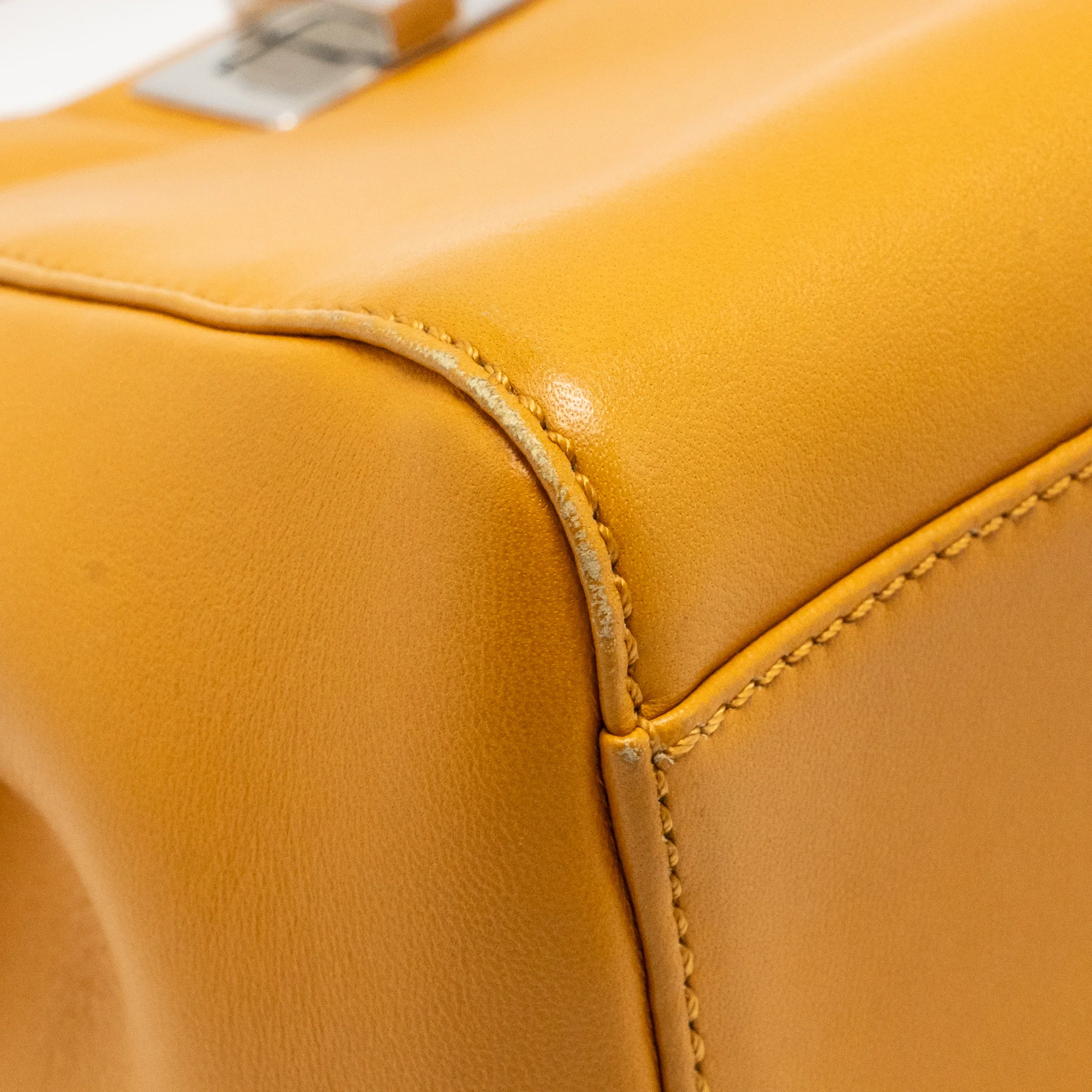 Fendi mini peekaboo Nappa lambskin orange SHW - Image 7