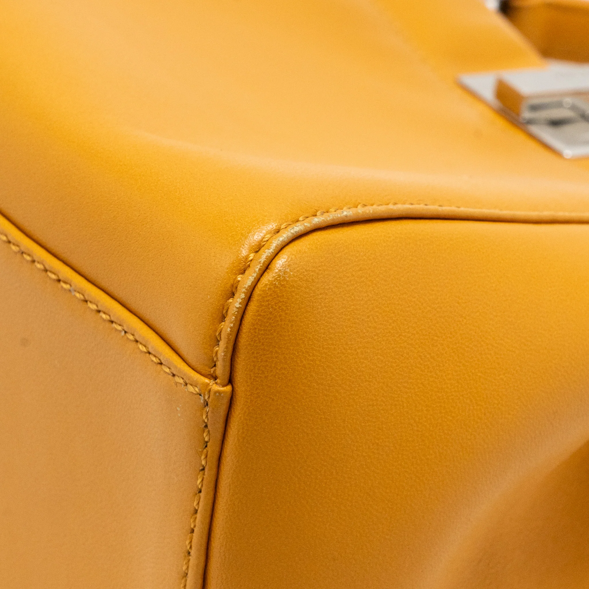 Fendi mini peekaboo Nappa lambskin orange SHW - Image 8