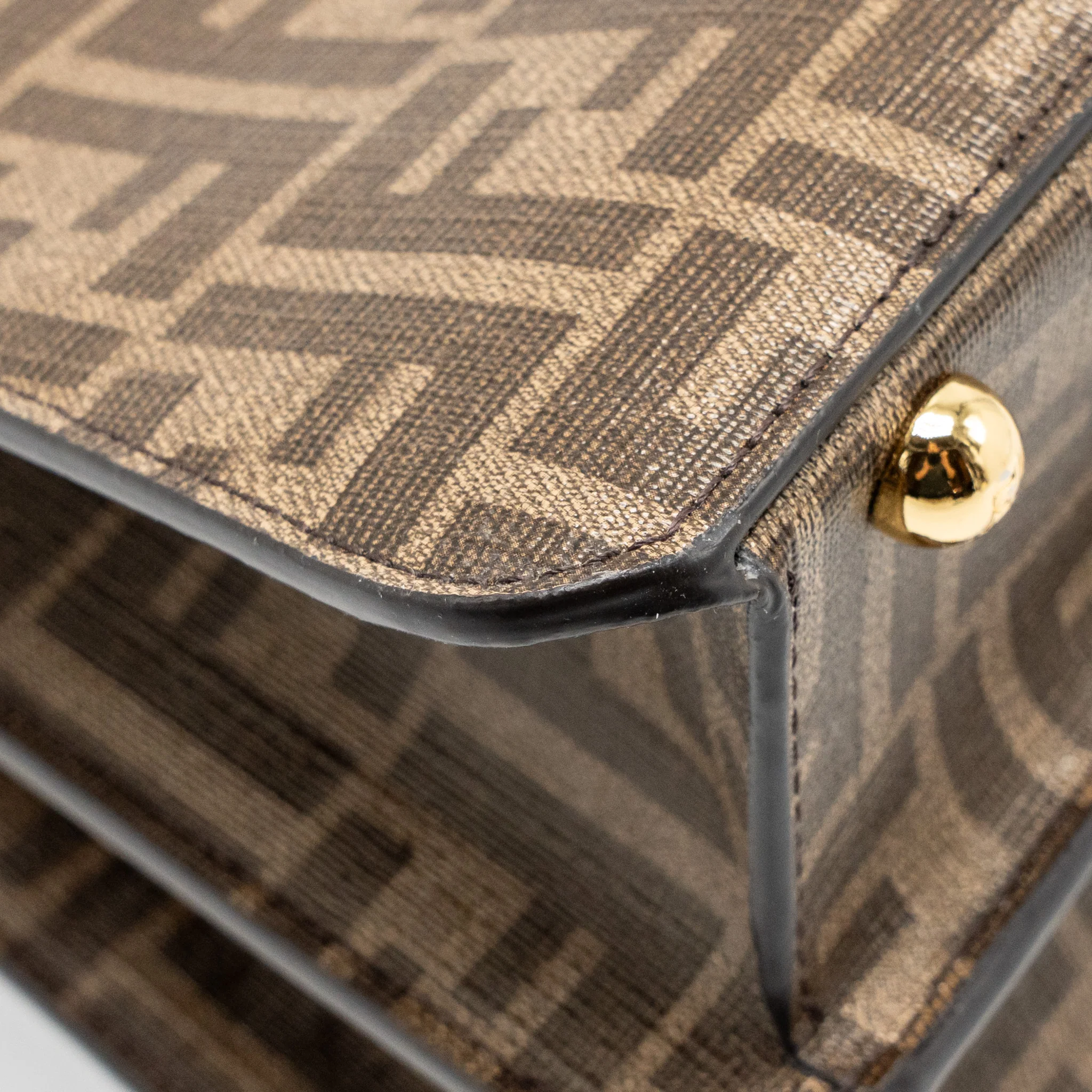 Fendi Peekaboo ISeeU Antonio Lopez Zucca coated canvas multicolour GHW - Image 10