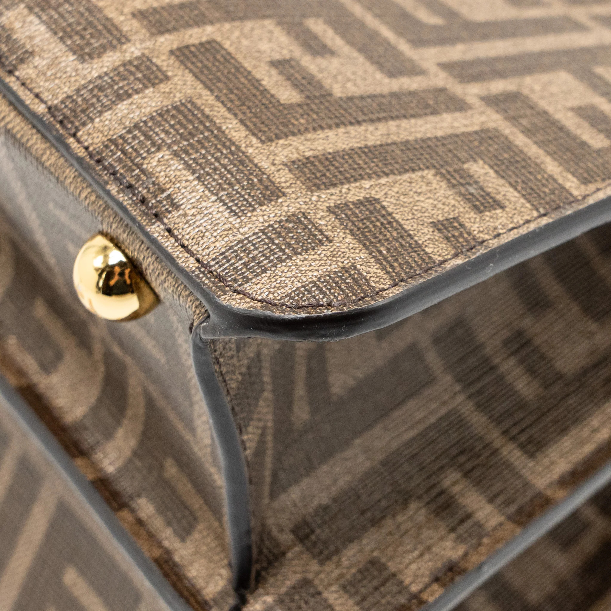 Fendi Peekaboo ISeeU Antonio Lopez Zucca coated canvas multicolour GHW - Image 11