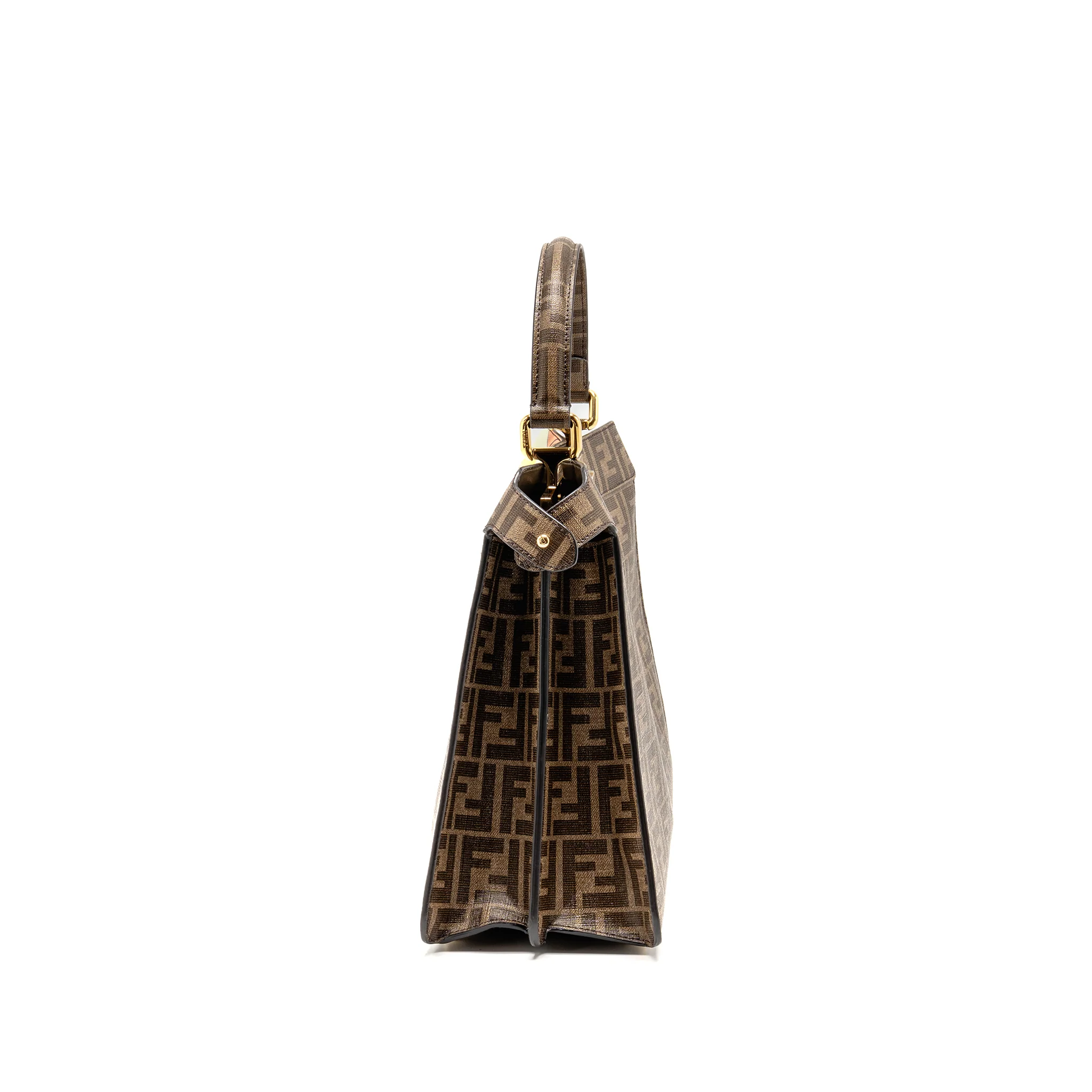 Fendi Peekaboo ISeeU Antonio Lopez Zucca coated canvas multicolour GHW - Image 3