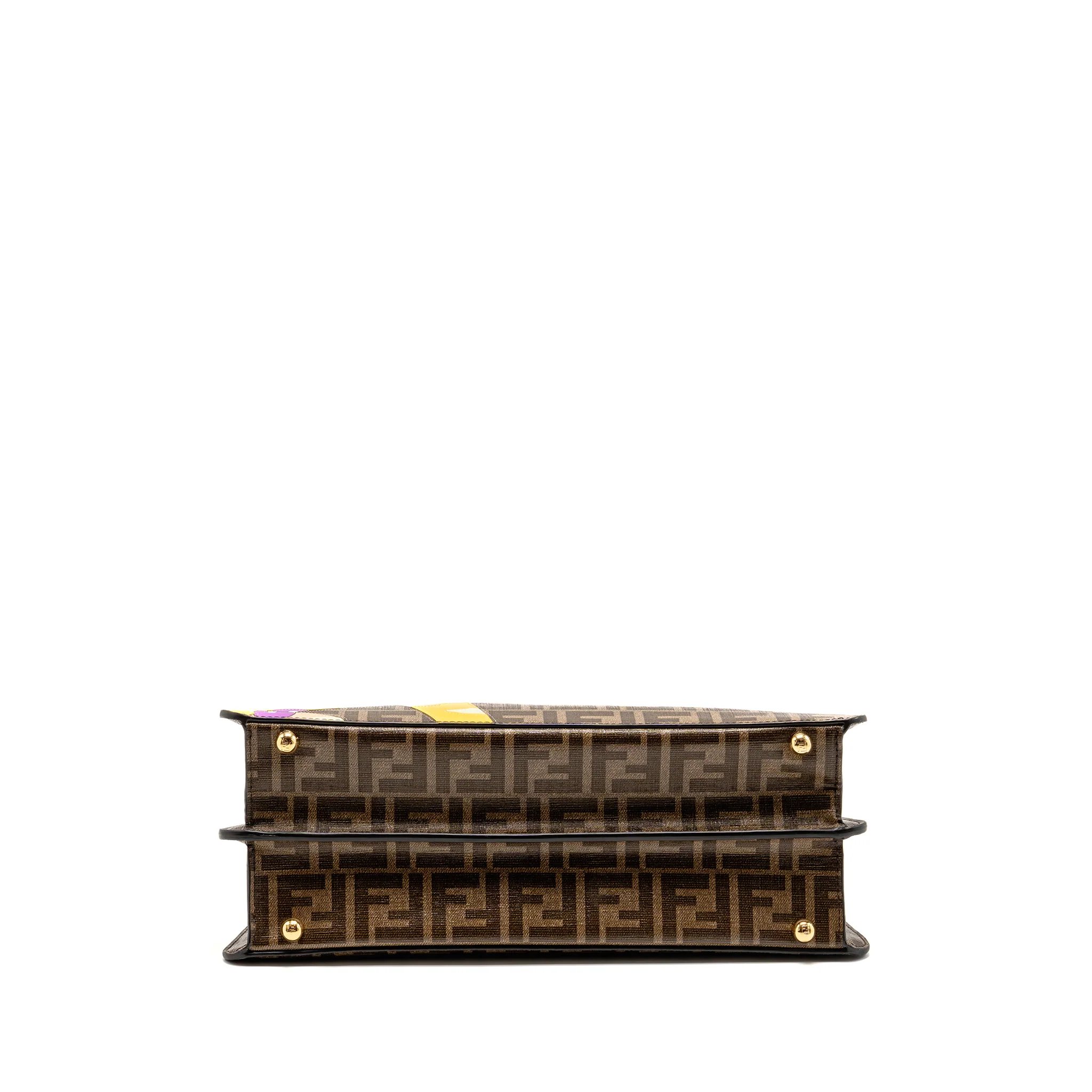 Fendi Peekaboo ISeeU Antonio Lopez Zucca coated canvas multicolour GHW - Image 5